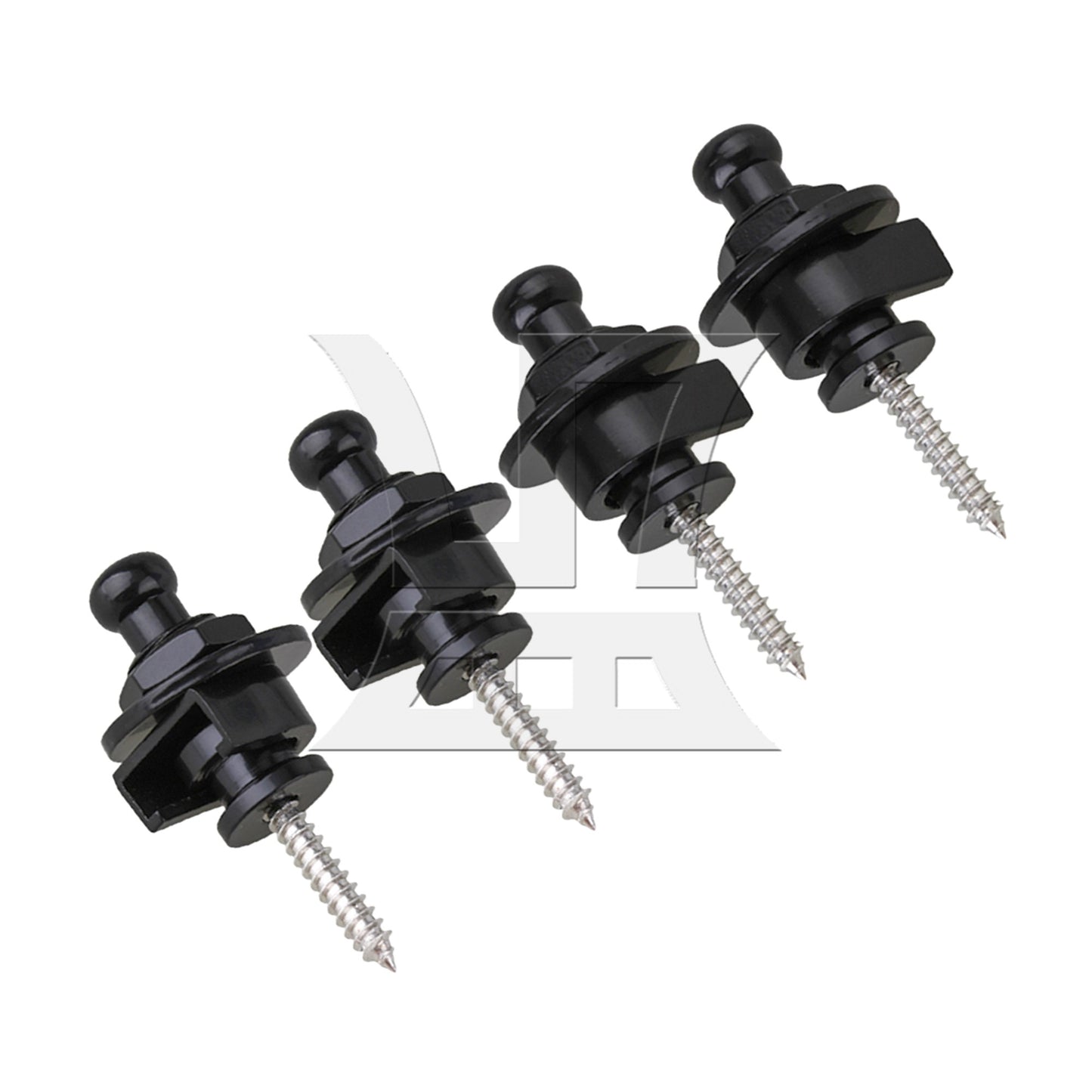 4xChrome Skidproof StrapLock Pins For Body Custom Guitar Quick Release