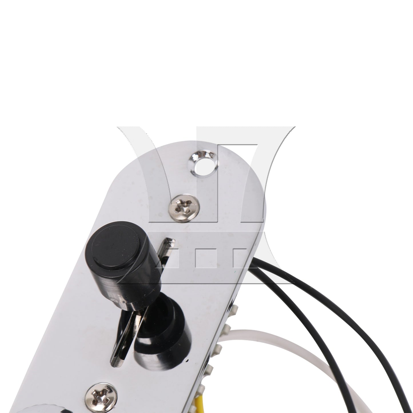 Pre-wired Assembly Loaded Switch Knob Plate For Guitar Chrome