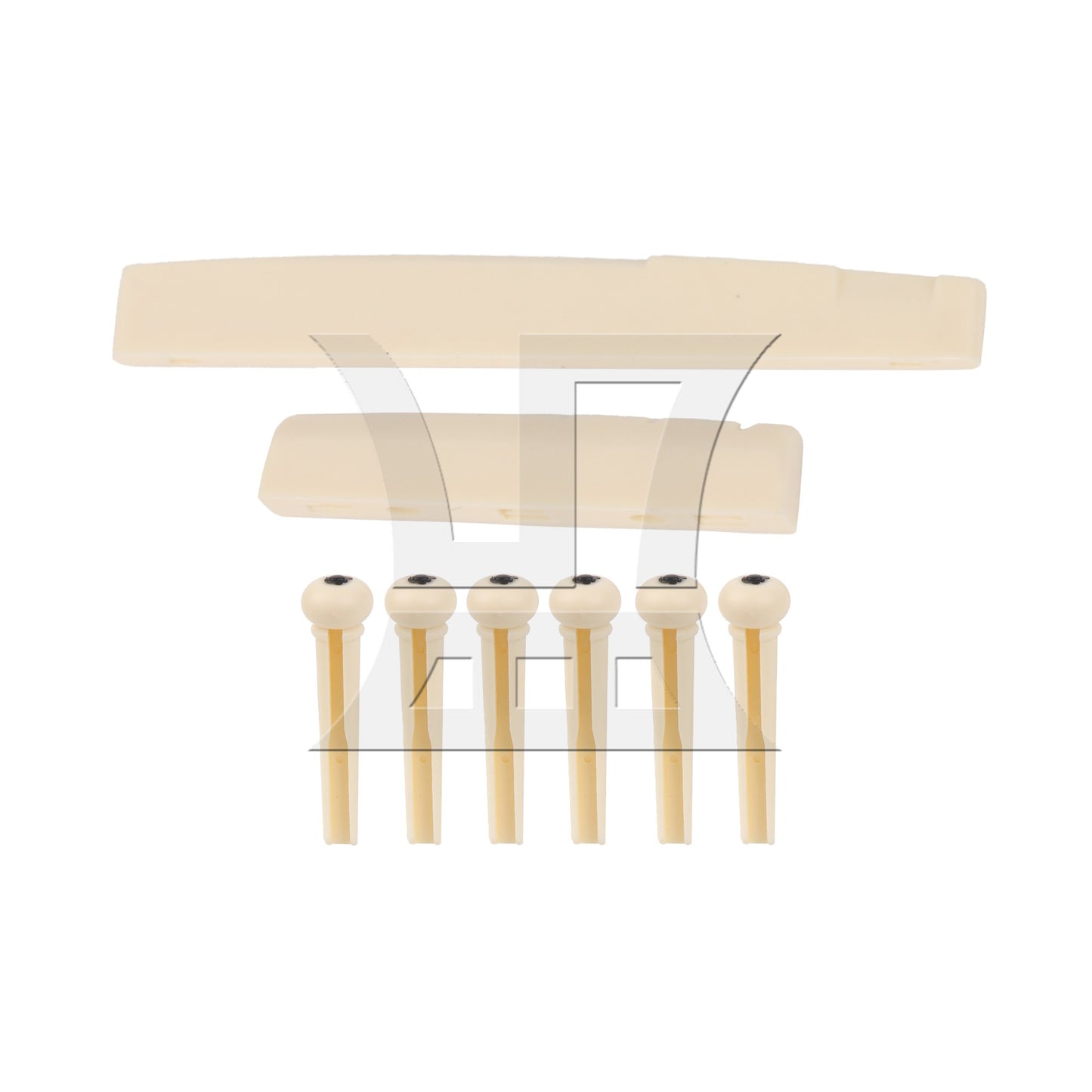Cream Acoustic Guitar Bridge Pins\ saddle\ Nut Set