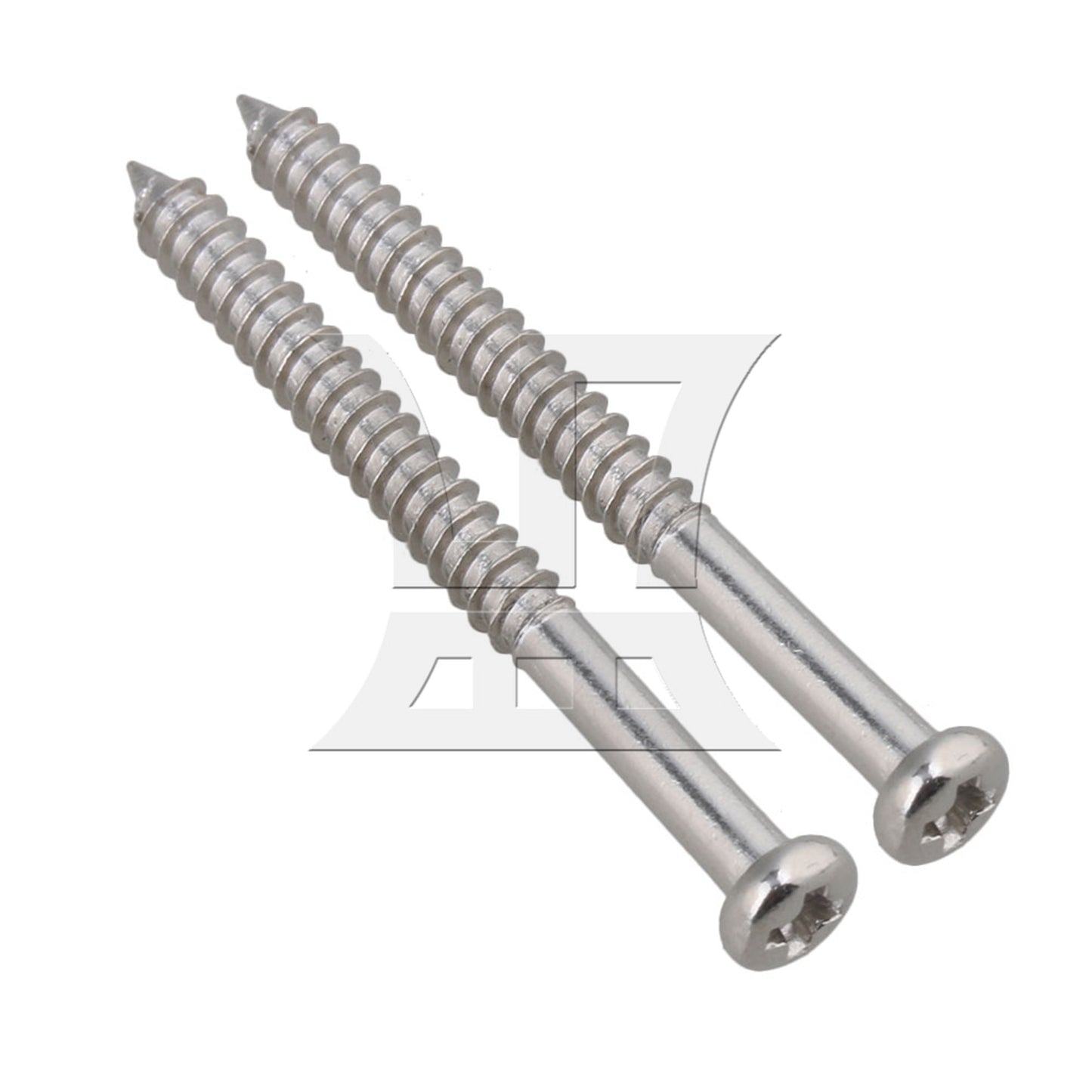 10x Chrome Body Pickup Mounting Screws FOR Guitar