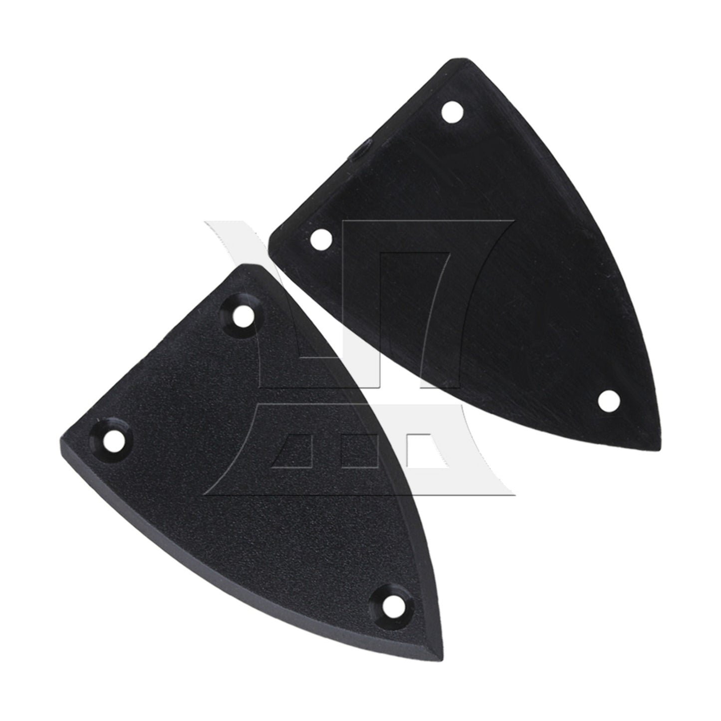 2Pieces BLACK 1 layer Triangle TRUSS ROD COVER FOR GUITAR