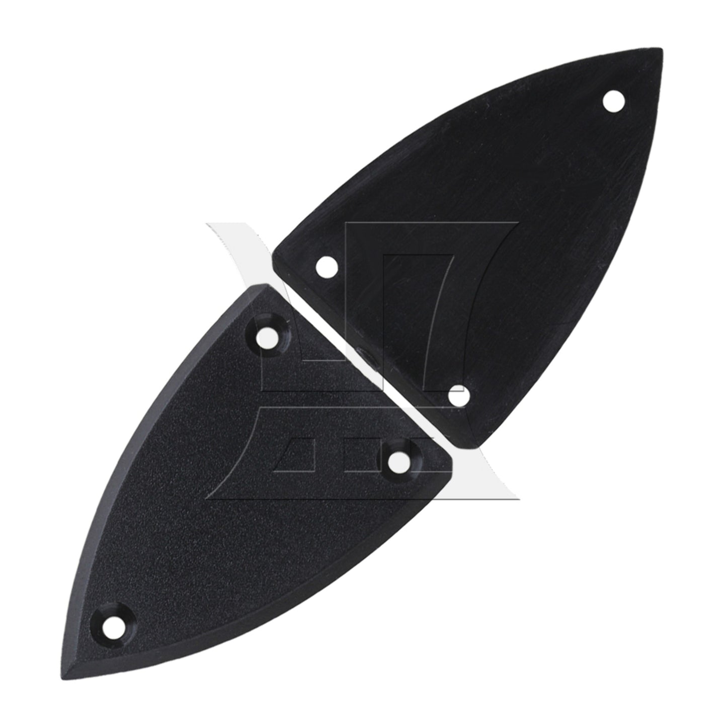 2Pieces BLACK 1 layer Triangle TRUSS ROD COVER FOR GUITAR