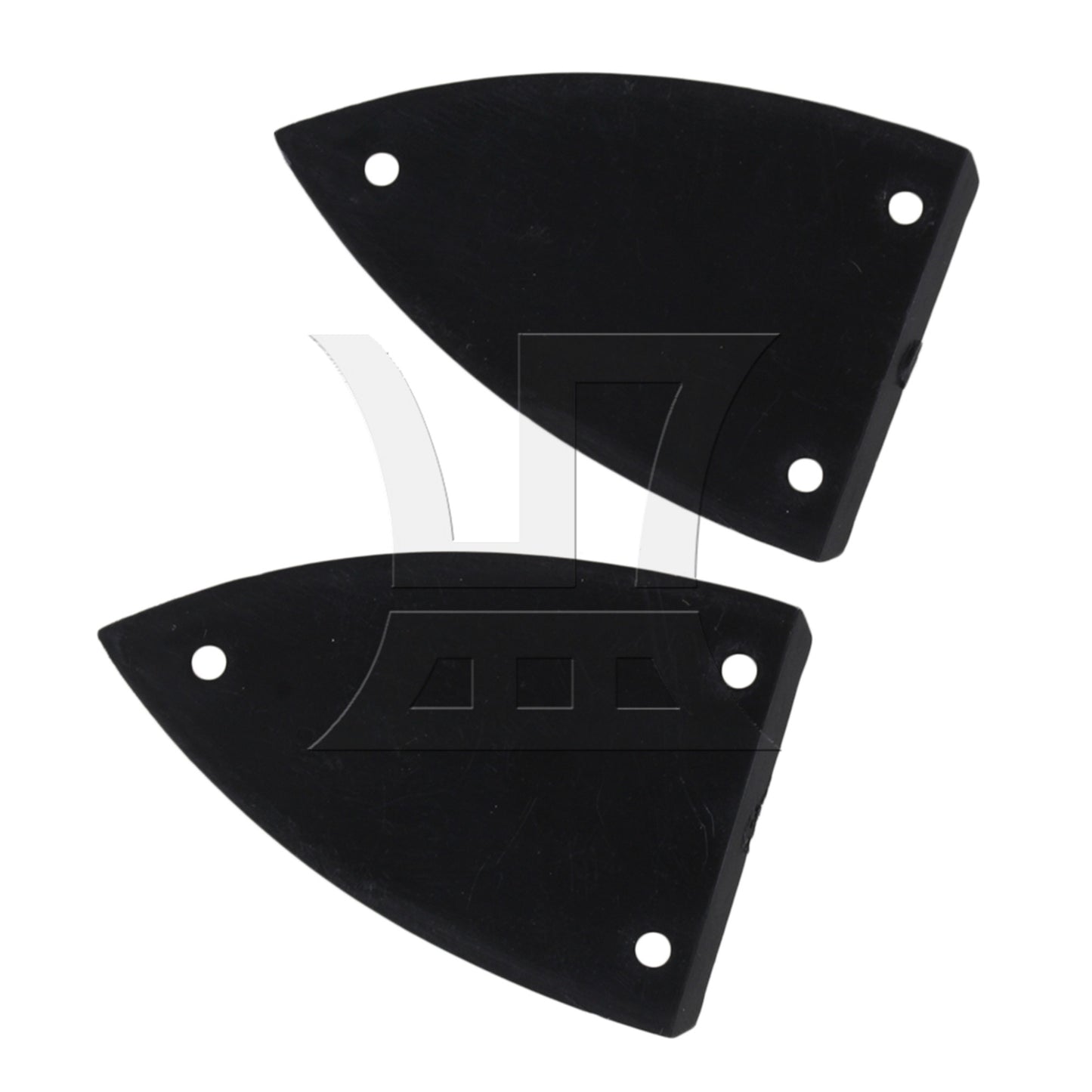 2Pieces BLACK 1 layer Triangle TRUSS ROD COVER FOR GUITAR