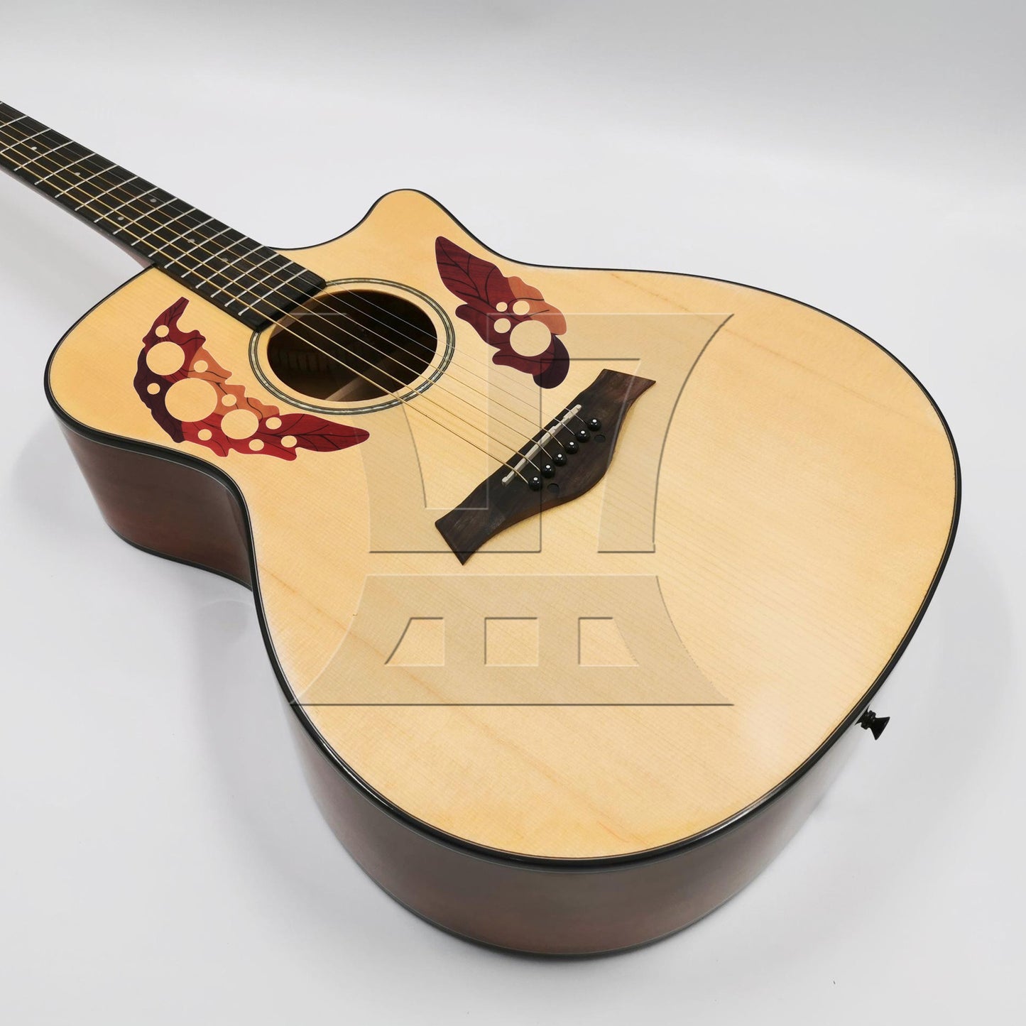 1 Pair Leaf Design Acoustic Guitar Pickguard /Grape Shape