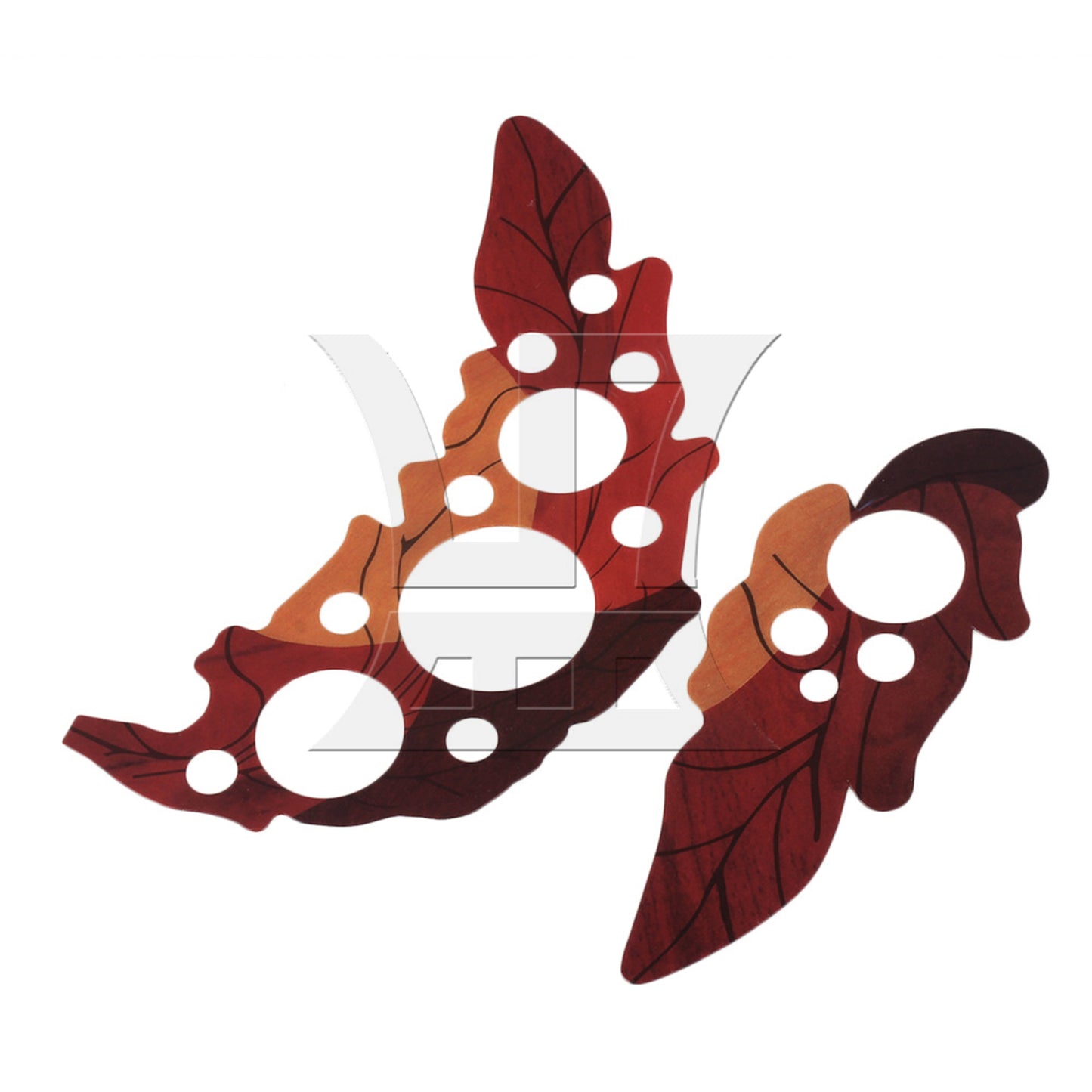 1 Pair Leaf Design Acoustic Guitar Pickguard /Grape Shape