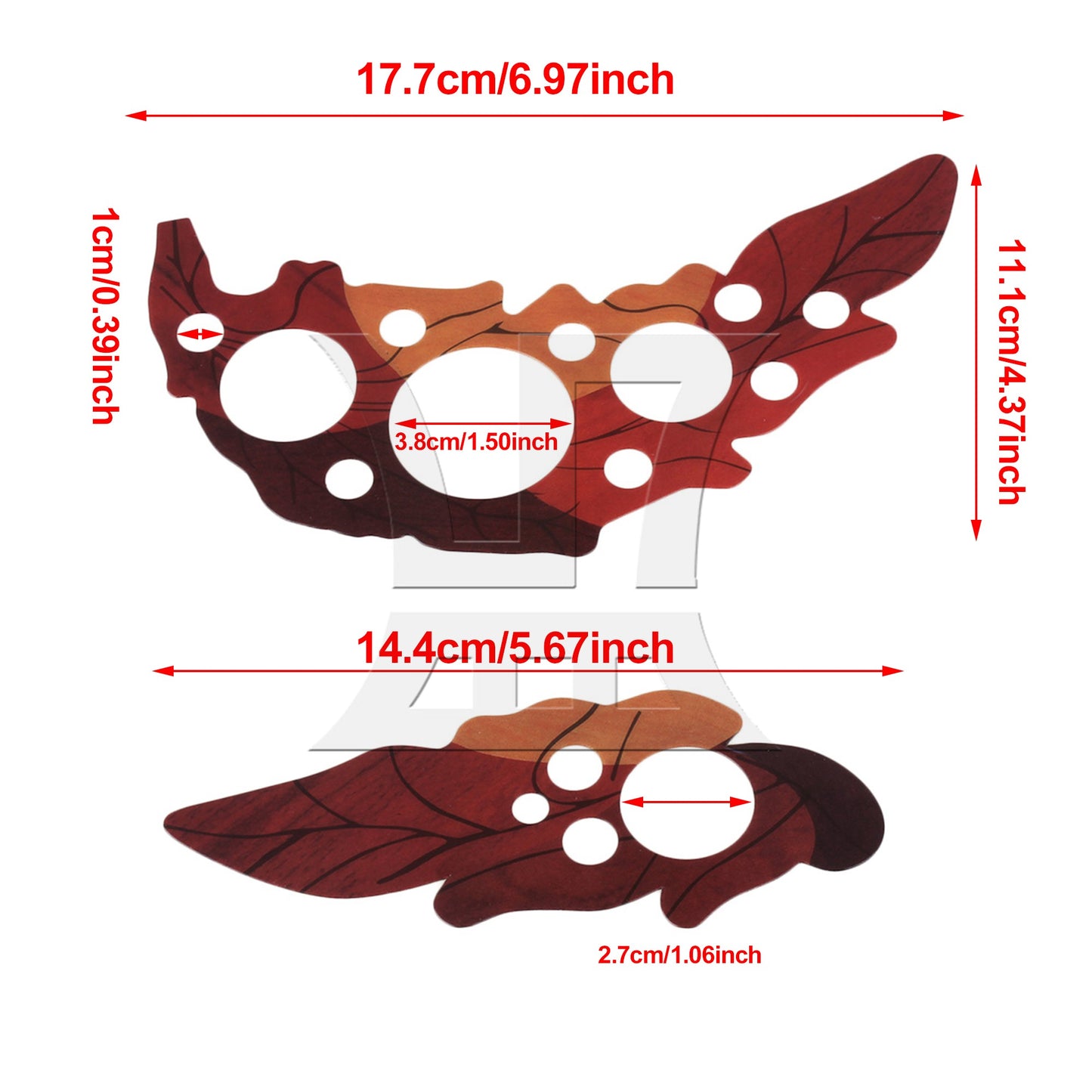 1 Pair Leaf Design Acoustic Guitar Pickguard /Grape Shape