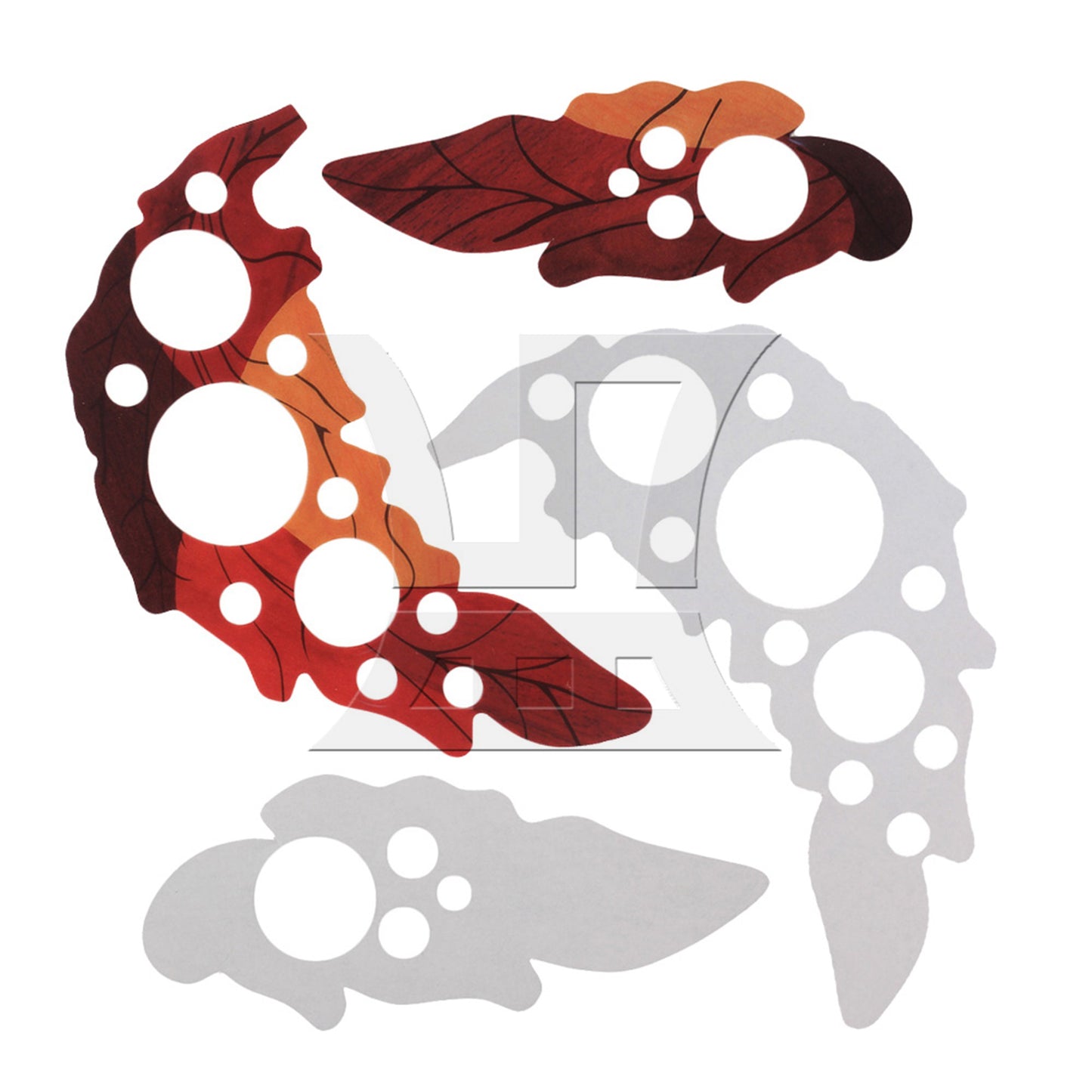 1 Pair Leaf Design Acoustic Guitar Pickguard /Grape Shape