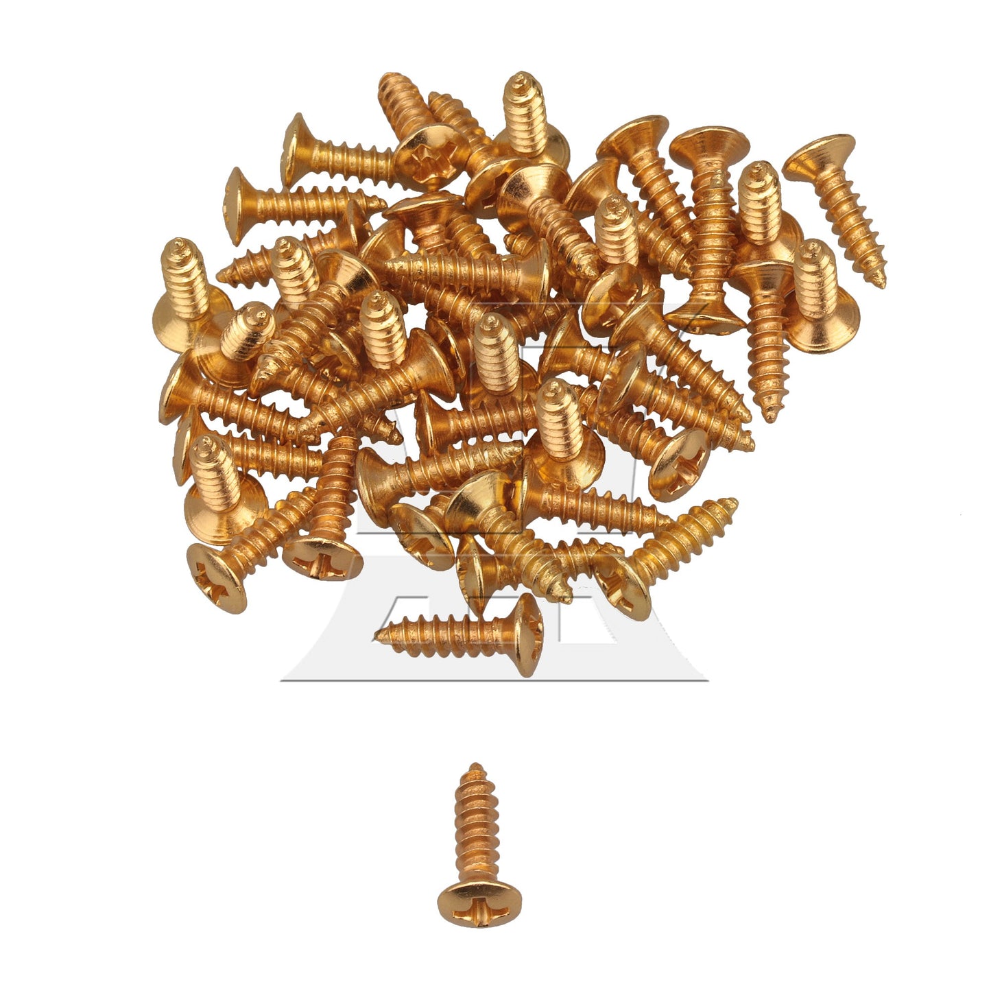 50 x Chrome Guitar Bass Pickguard Screws For Guitar