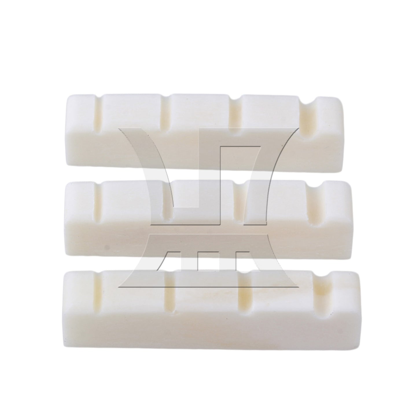 2pcs 4 String Real Bone Electric Bass Nuts Slotted Guitar Bone Nut White