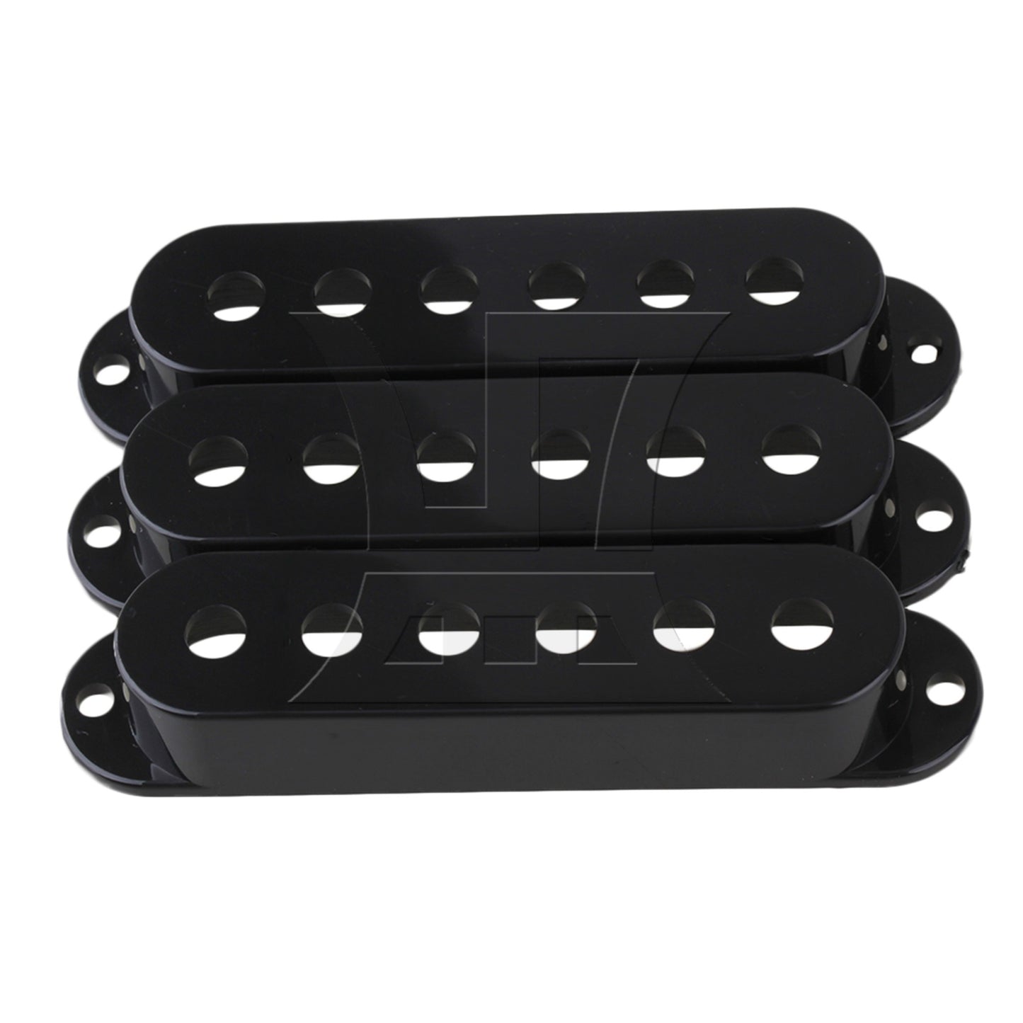 Black SET OF 3 PICKUP COVERS FOR Electric Guitar Pickup