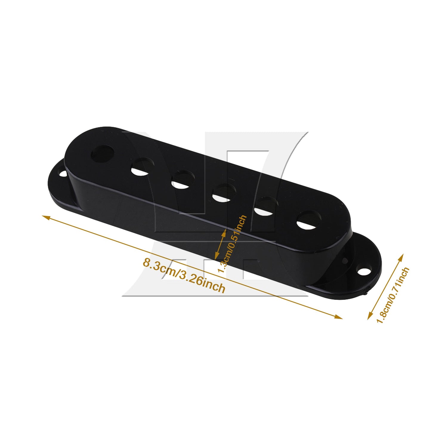 Black SET OF 3 PICKUP COVERS FOR Electric Guitar Pickup