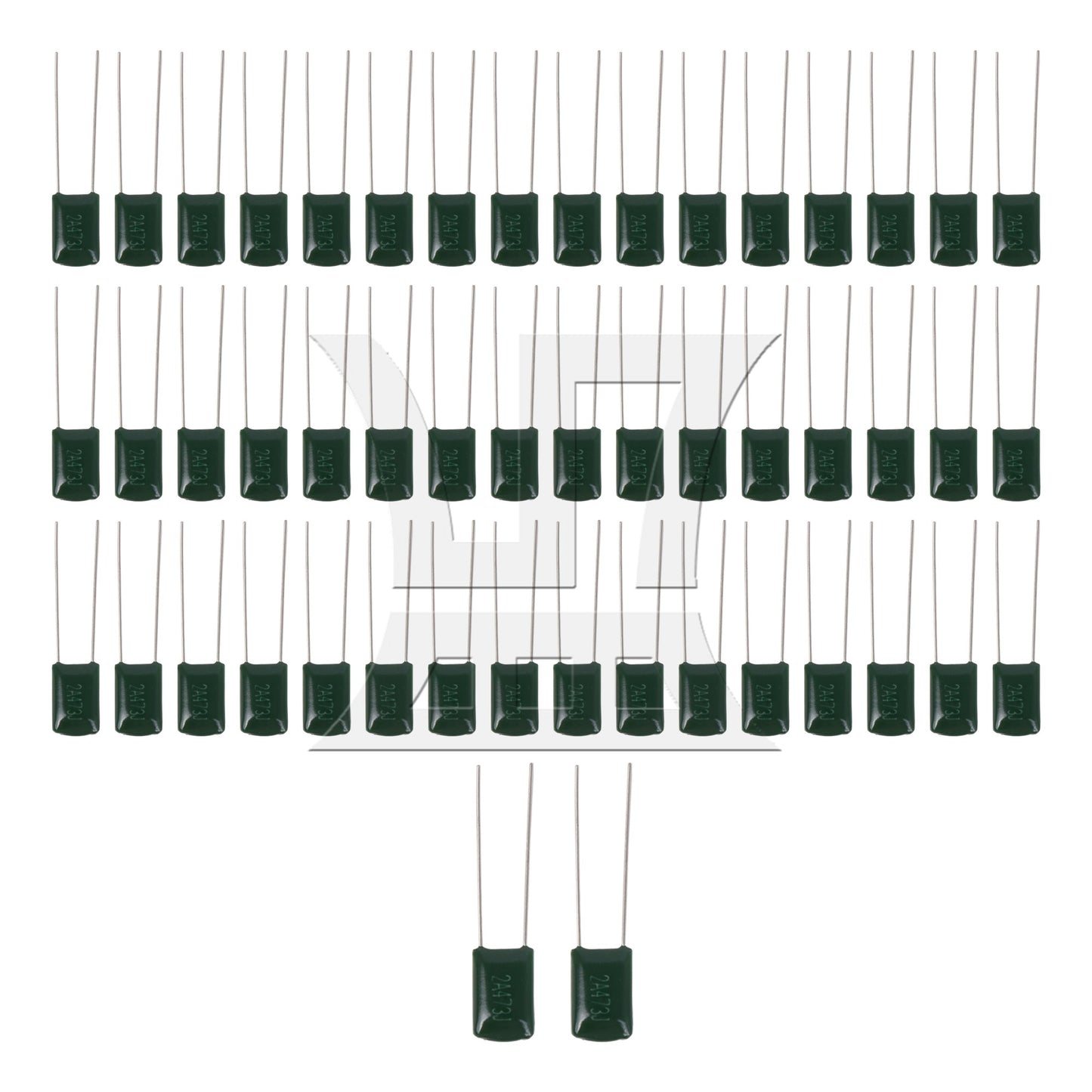 50 Green capacitors elec guitar or Amplifier 0.022U / 2A223J