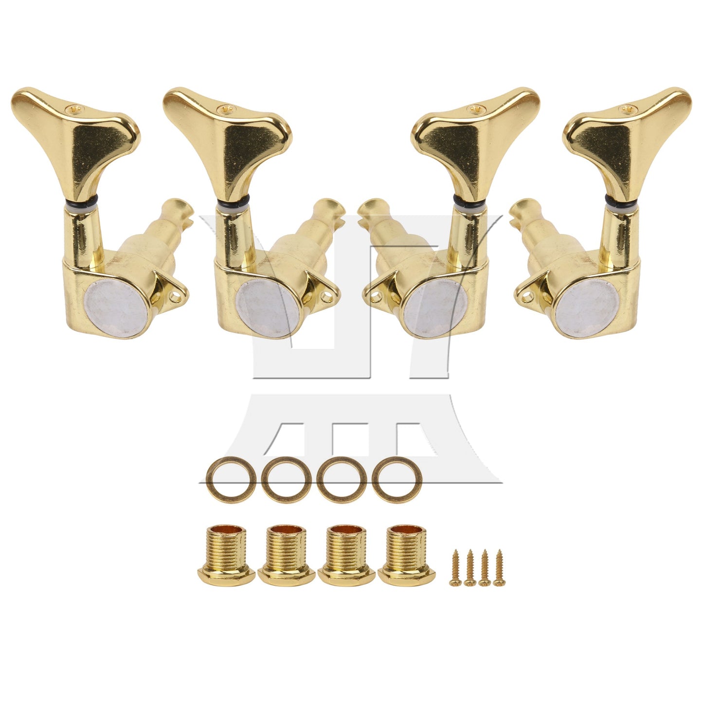 Black 4 Right Hand Sealed BASS TUNERS Machine Heads Set