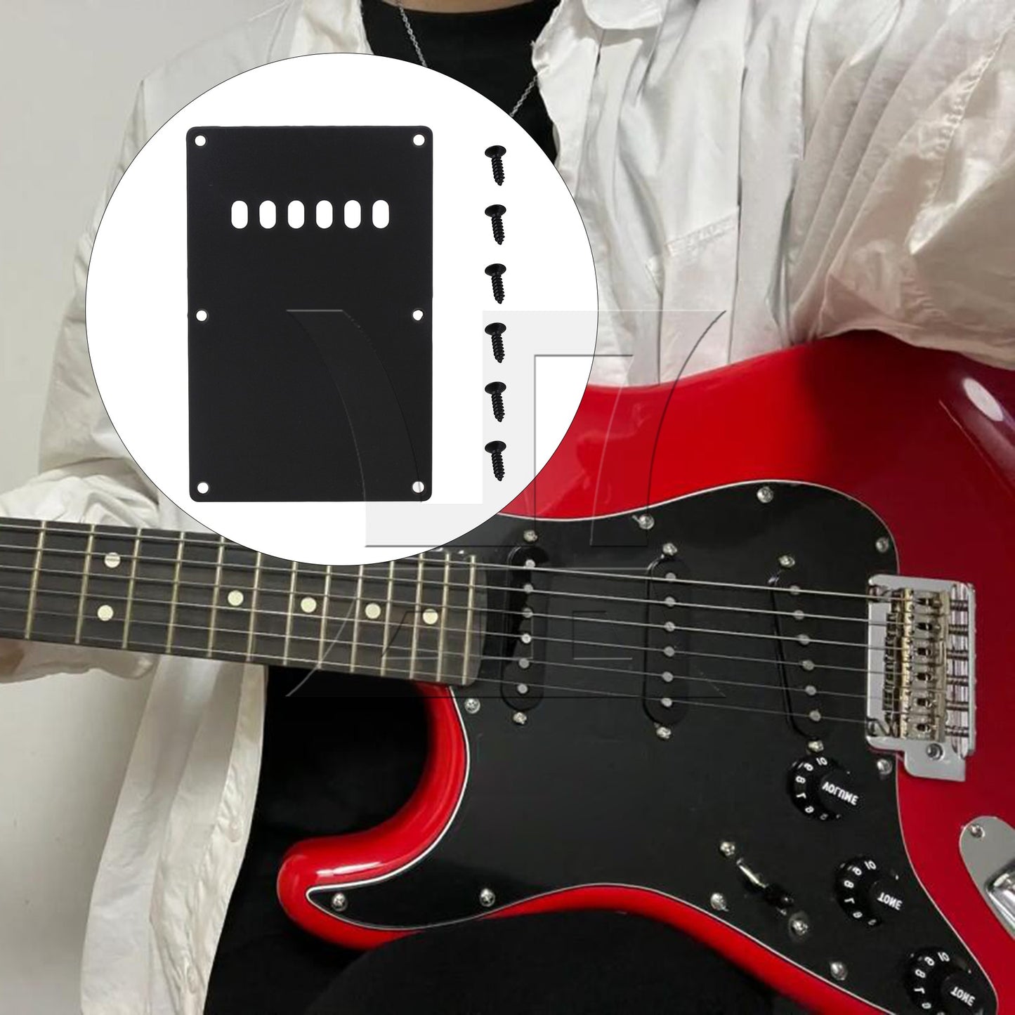 Black Guitar Tremolo Spring Cover For Electric Guitar