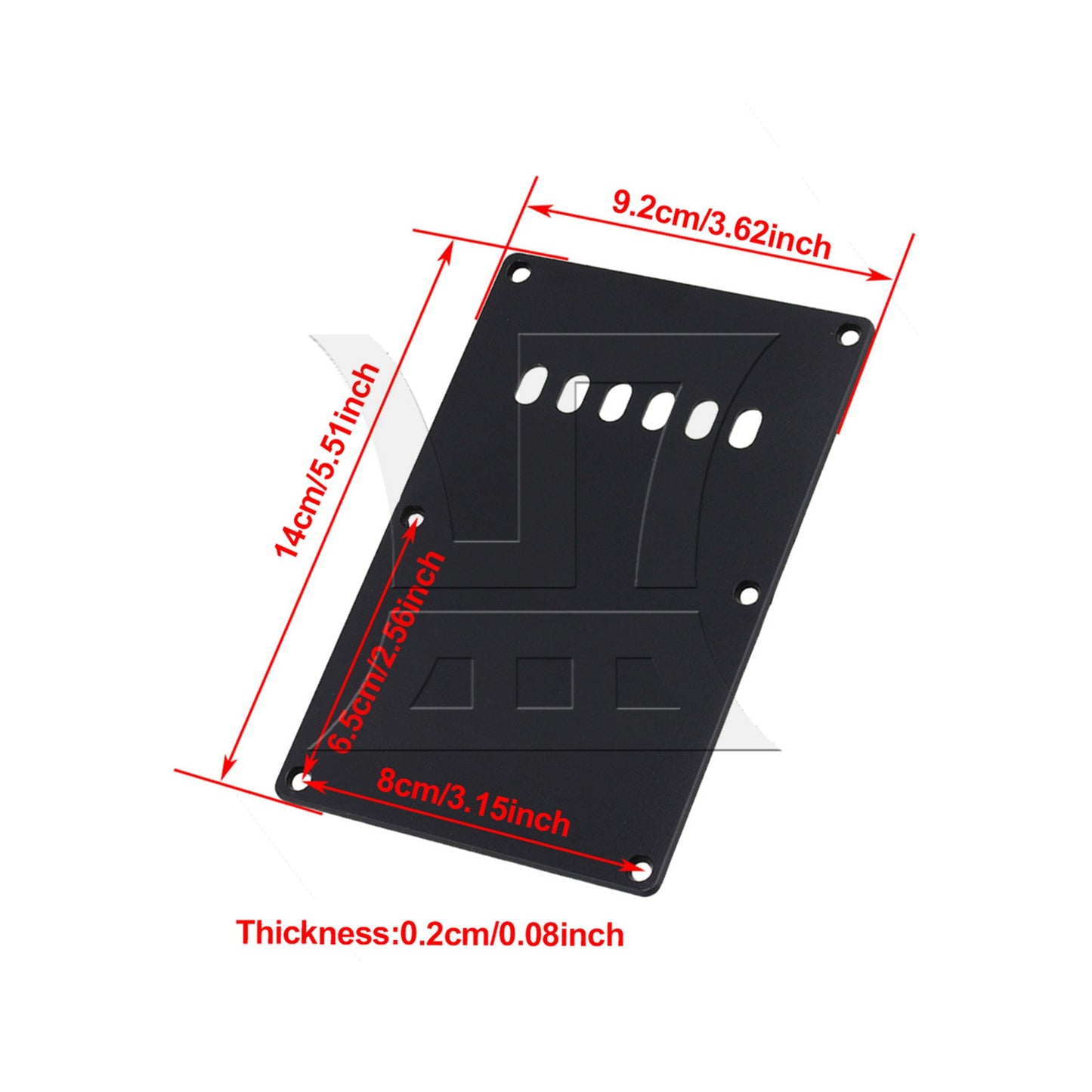 Black Guitar Tremolo Spring Cover For Electric Guitar
