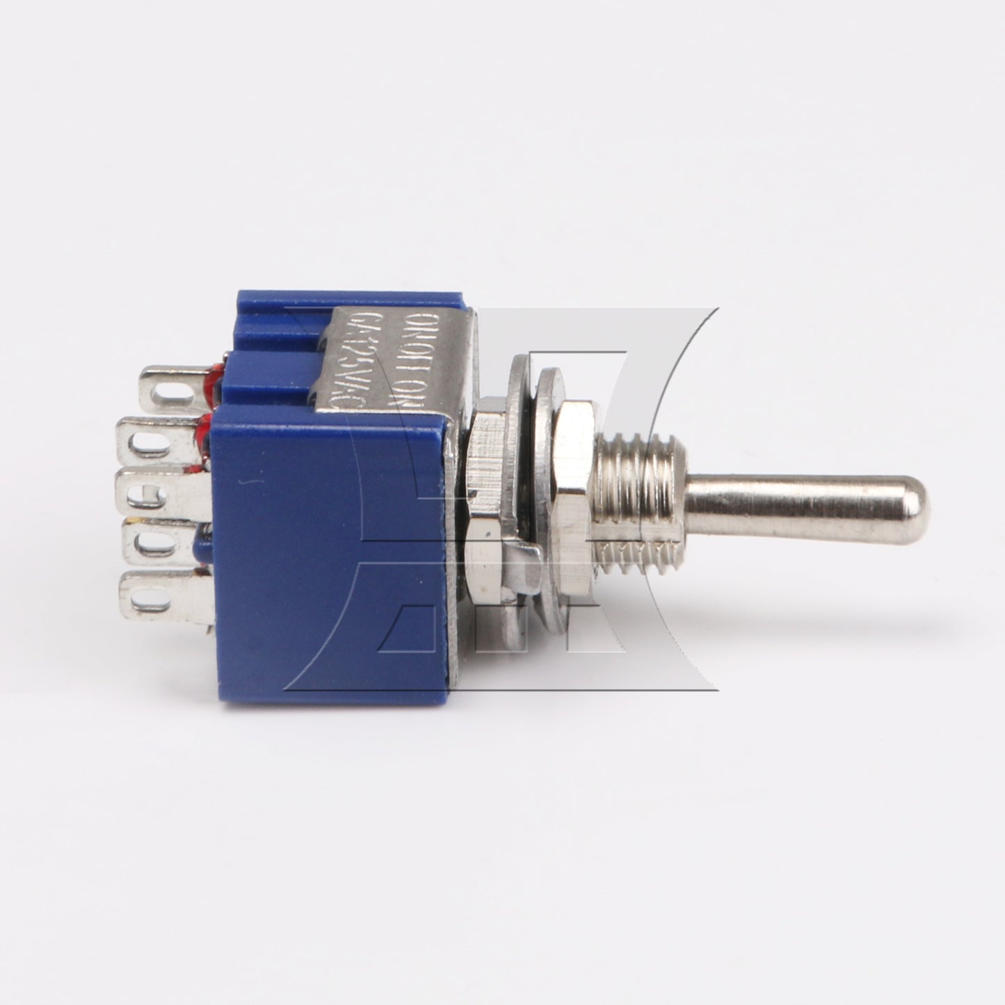 2pcs Blue Electirc 3 Position Toggle Switch DPDT AC 125V 6A TGB3