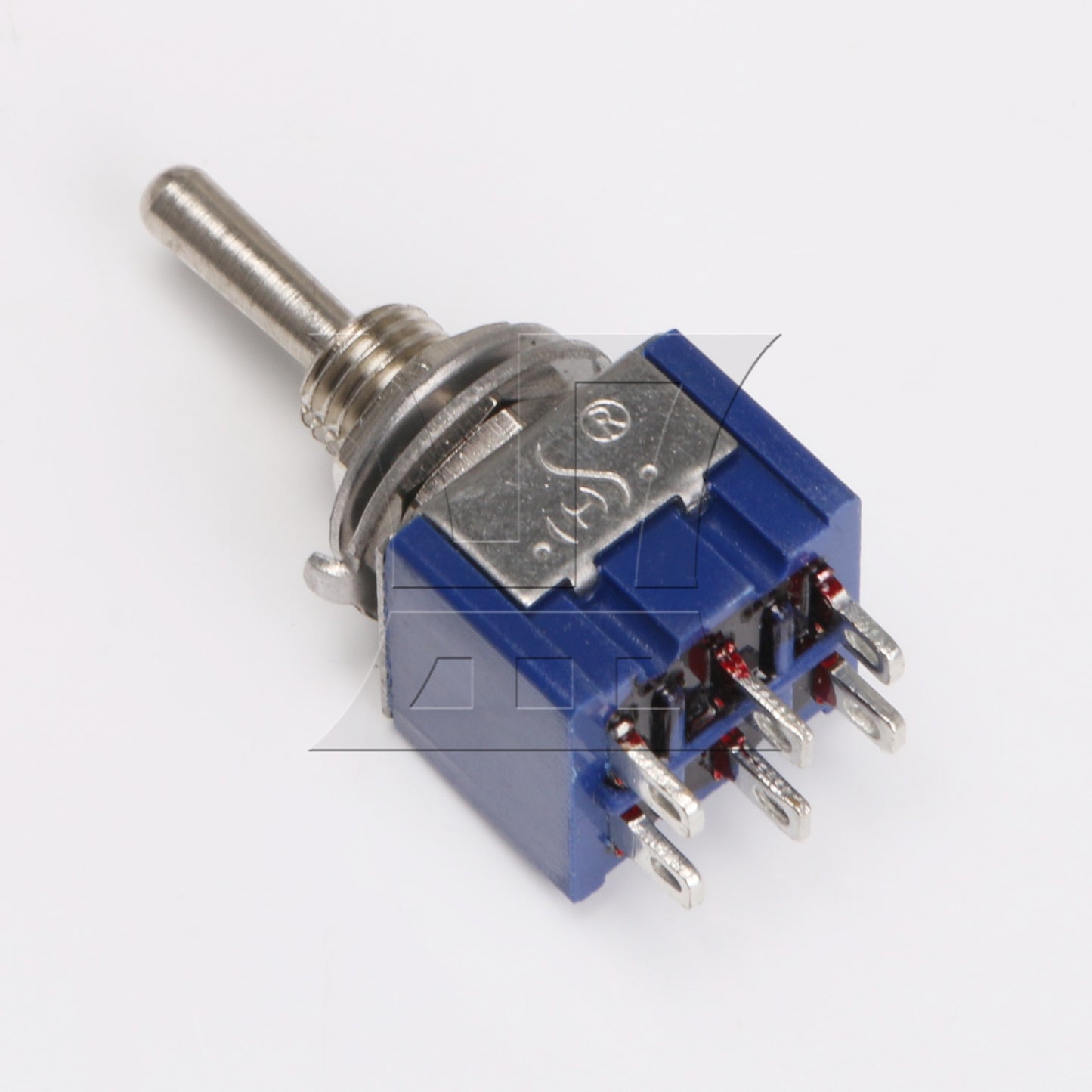 2pcs Blue Electirc 3 Position Toggle Switch DPDT AC 125V 6A TGB3