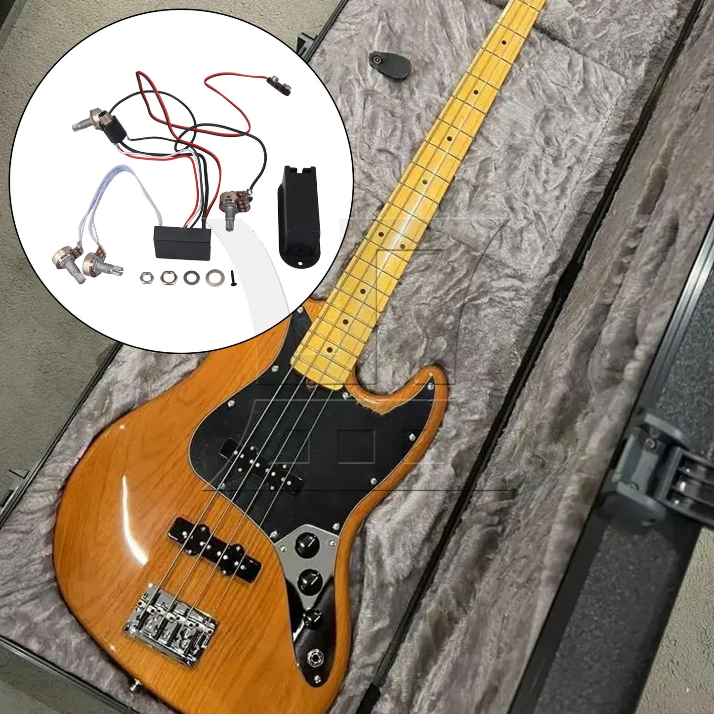 2 Band Preamp Circuit for Active Bass Pickup/ Amplifying circuit