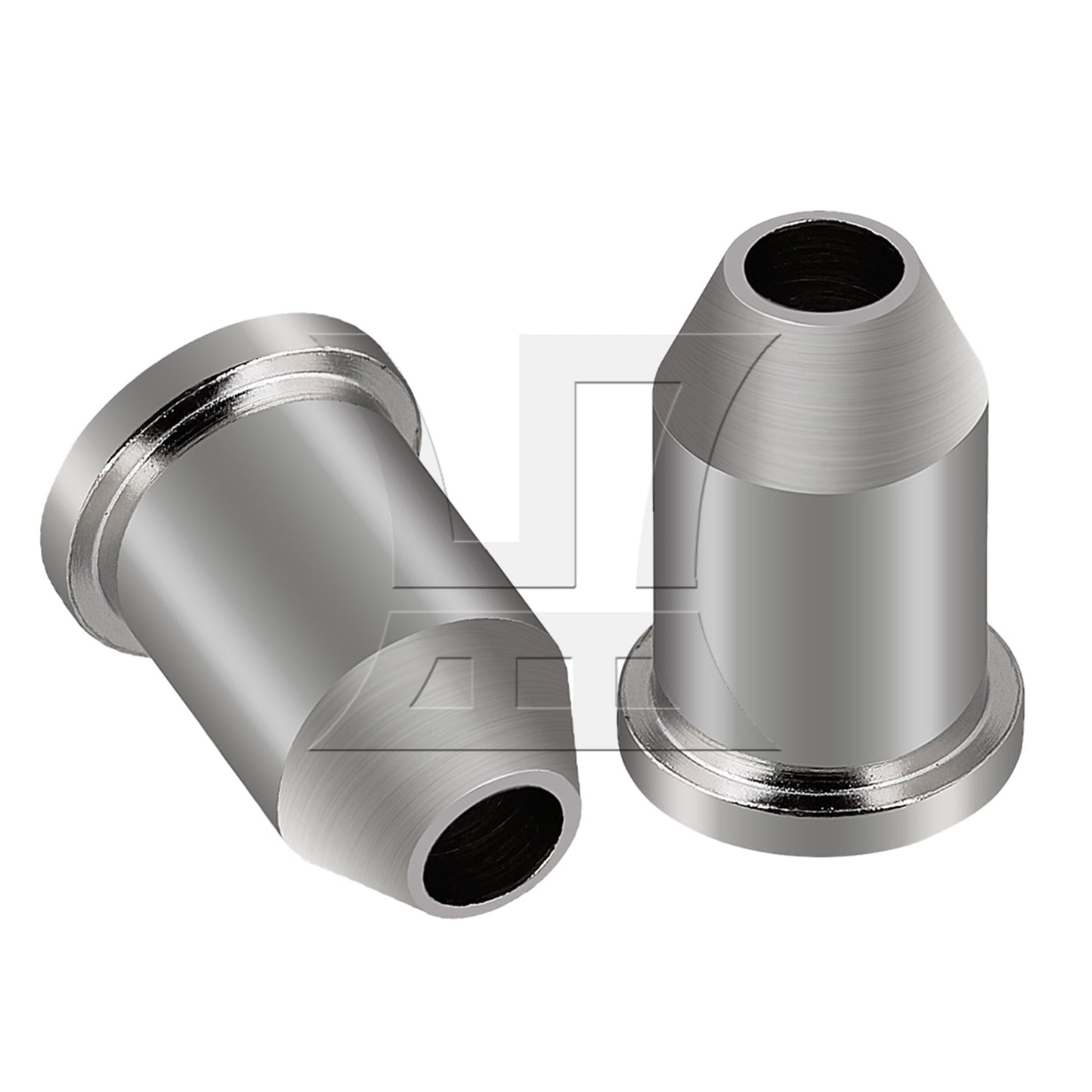 6 Pieces Chrome Through Body String Mounting Ferrules Set