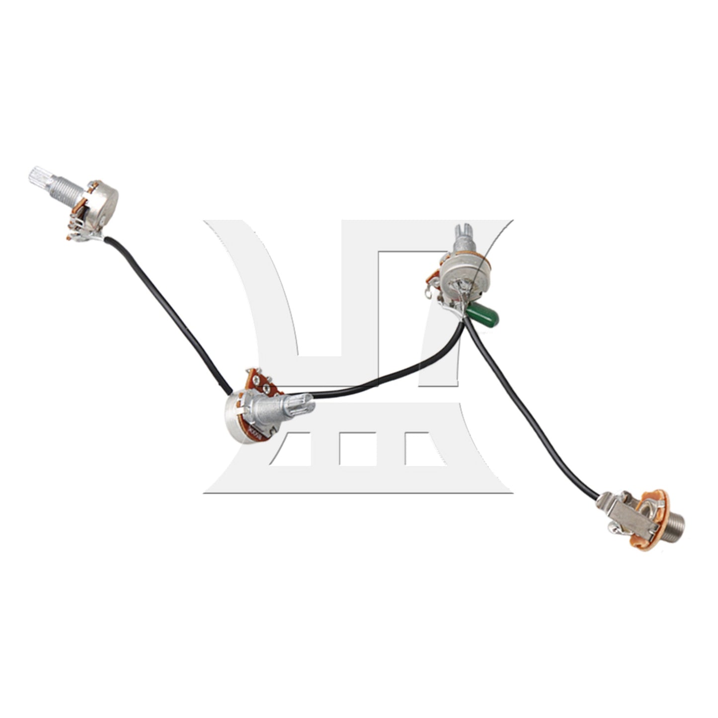 Bass wiring harness 2 Volume 2 Tone 047 cap 500k pots Set