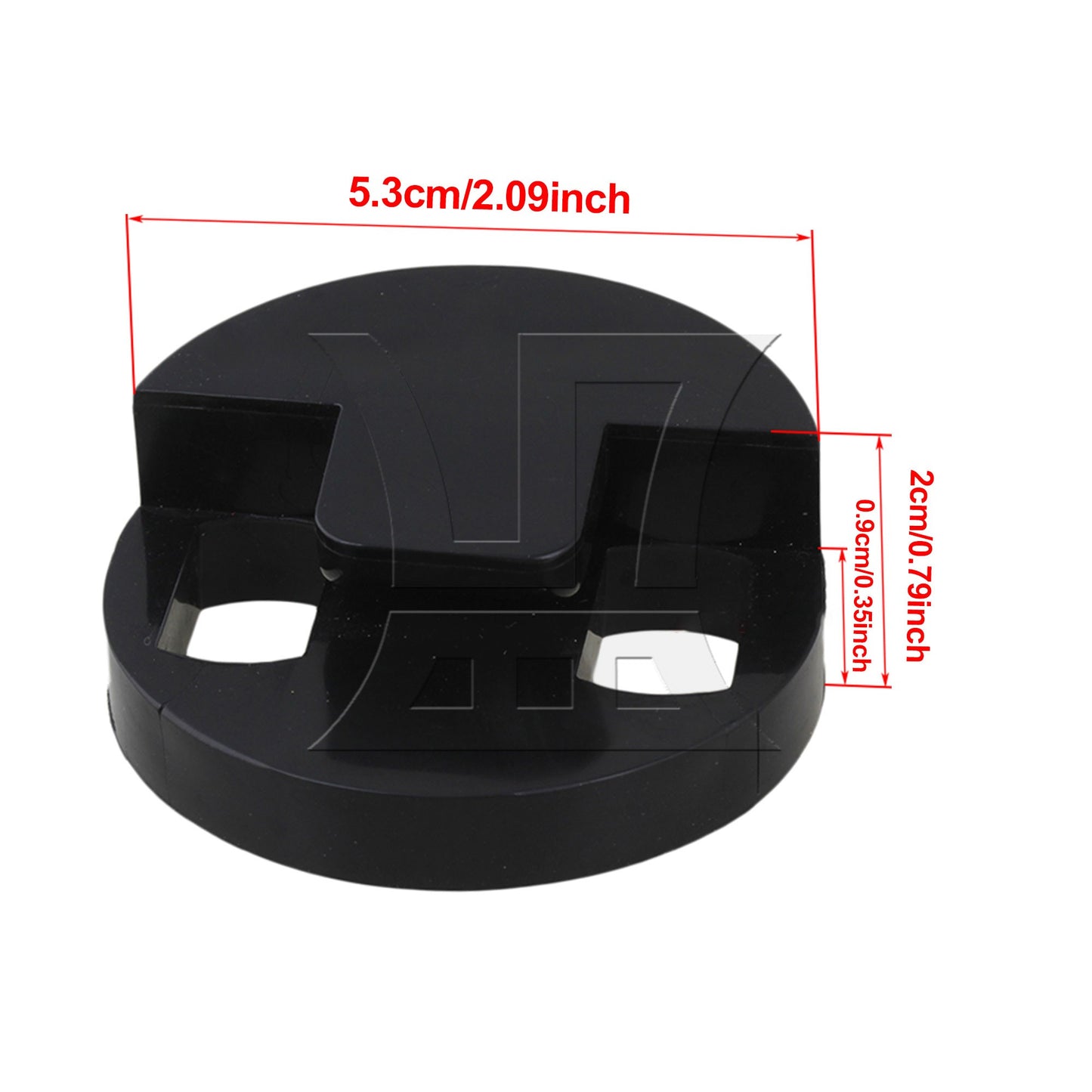 Round Style Rubber Mute For String Double Bass Blk