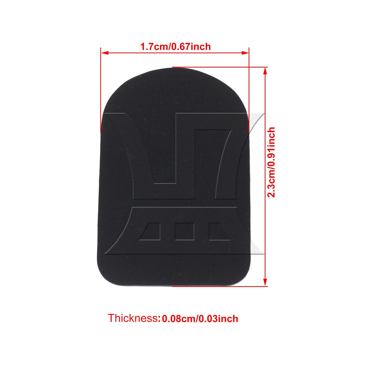 8 Alto/Tenor Saxophone Mouthpiece patches pads black