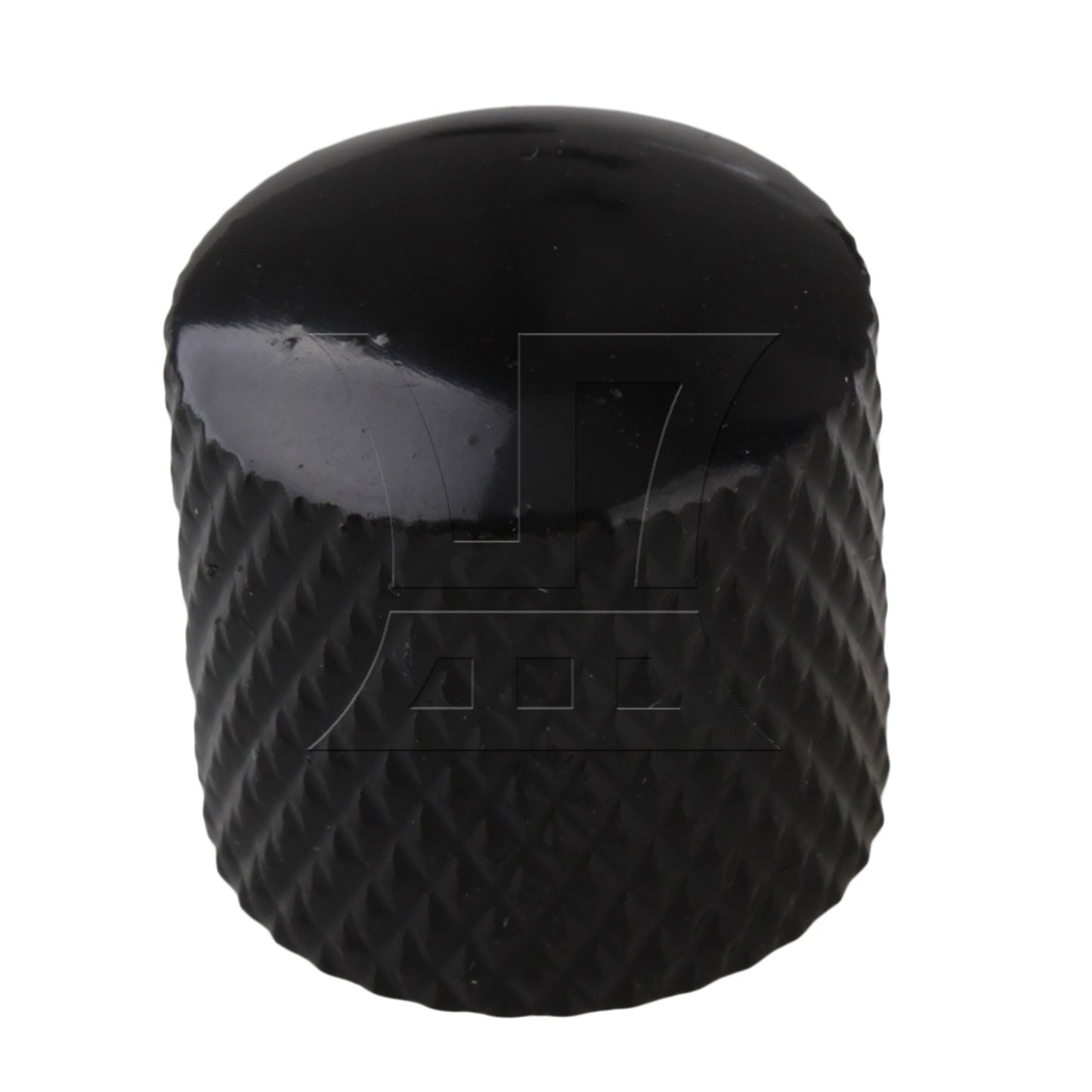 4pcs Black Plated Metal Electric Guitar Bass Dome Tone Knobs