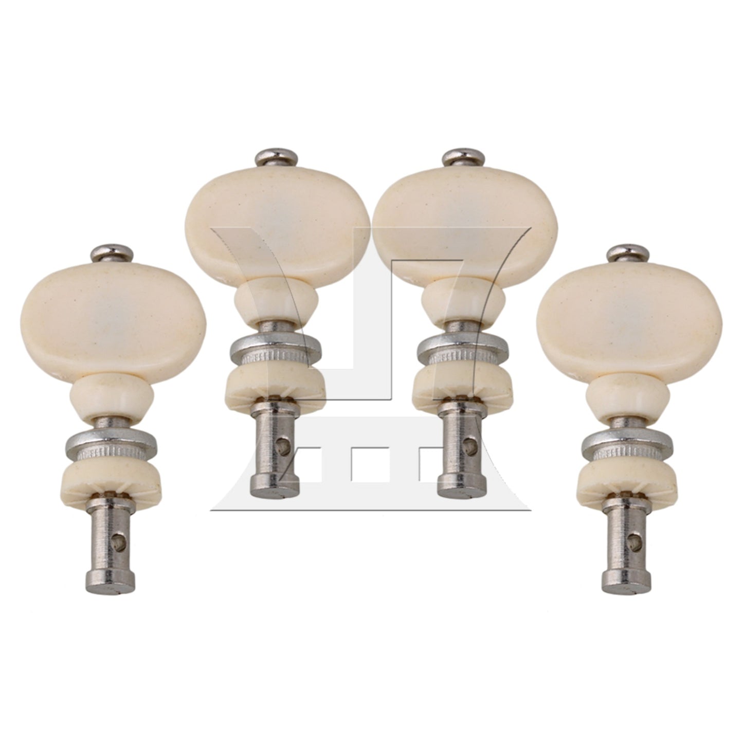 WHITE 4PCS UKULELE TUNING PEGS PIN MACHINES TUNERS