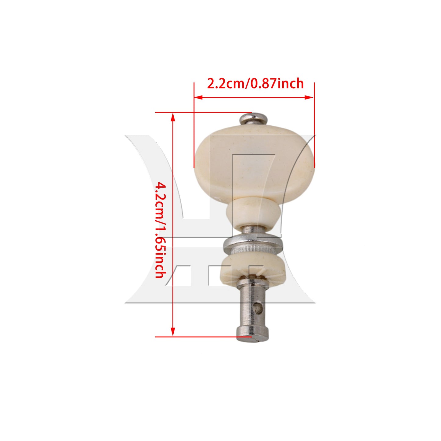 WHITE 4PCS UKULELE TUNING PEGS PIN MACHINES TUNERS