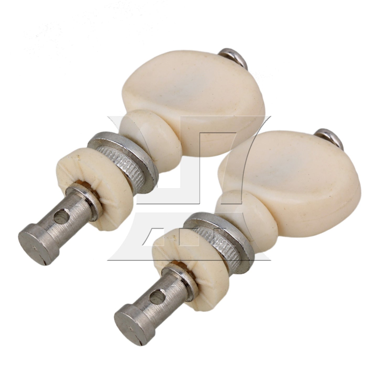 WHITE 4PCS UKULELE TUNING PEGS PIN MACHINES TUNERS