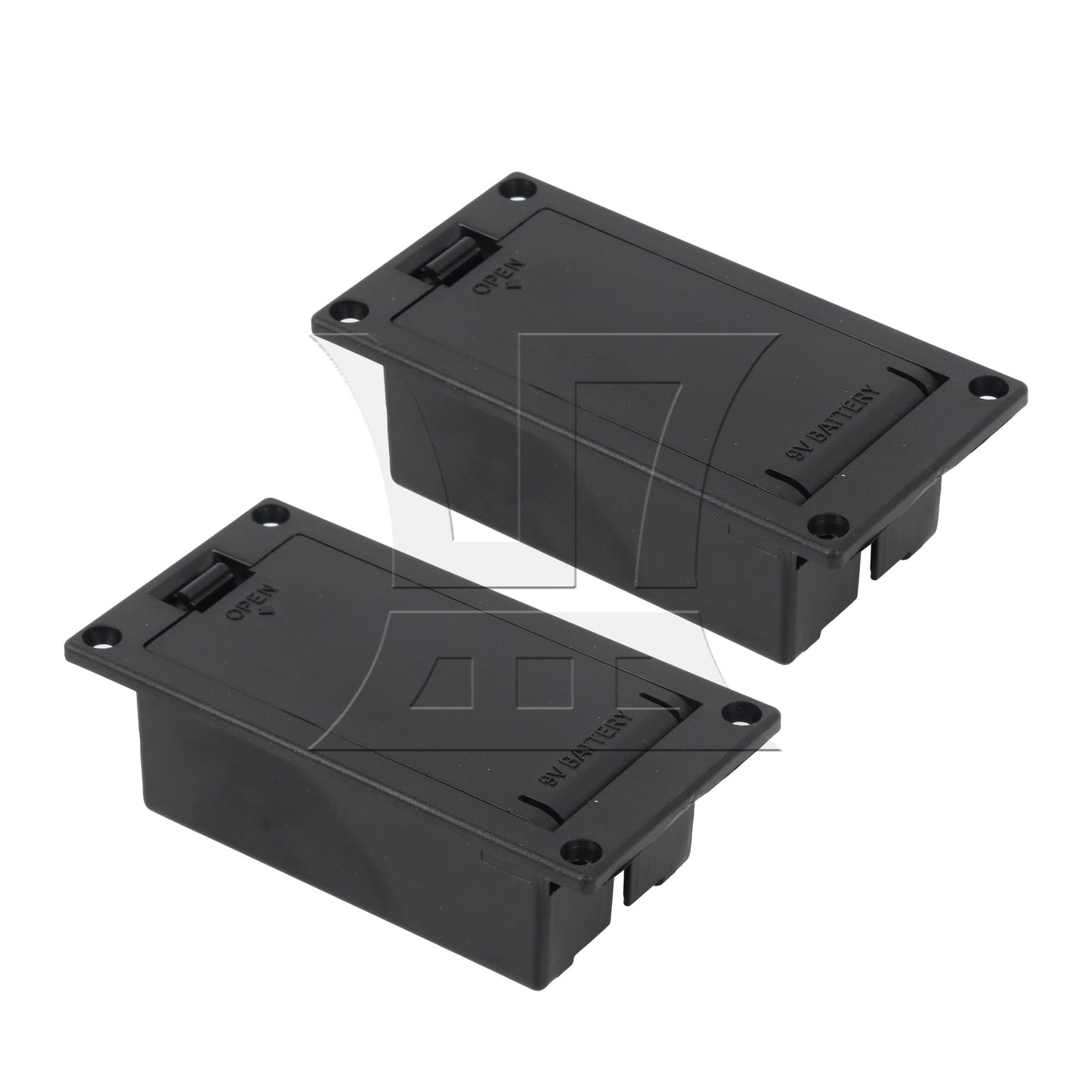 2Pcs 9V Case Box Compartment Cover For Guitar Bass