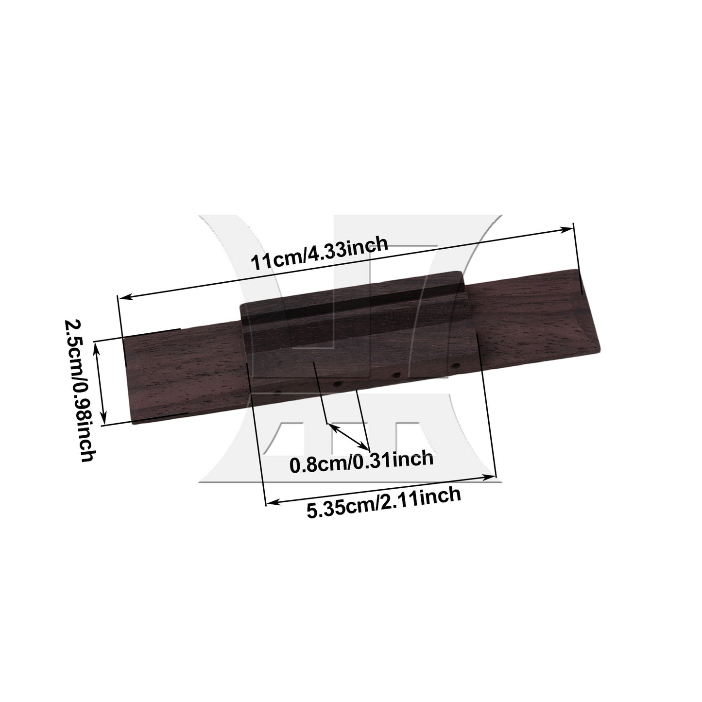 Rosewood Bridge for Ukulele Guitar Great Musical Instruments Parts
