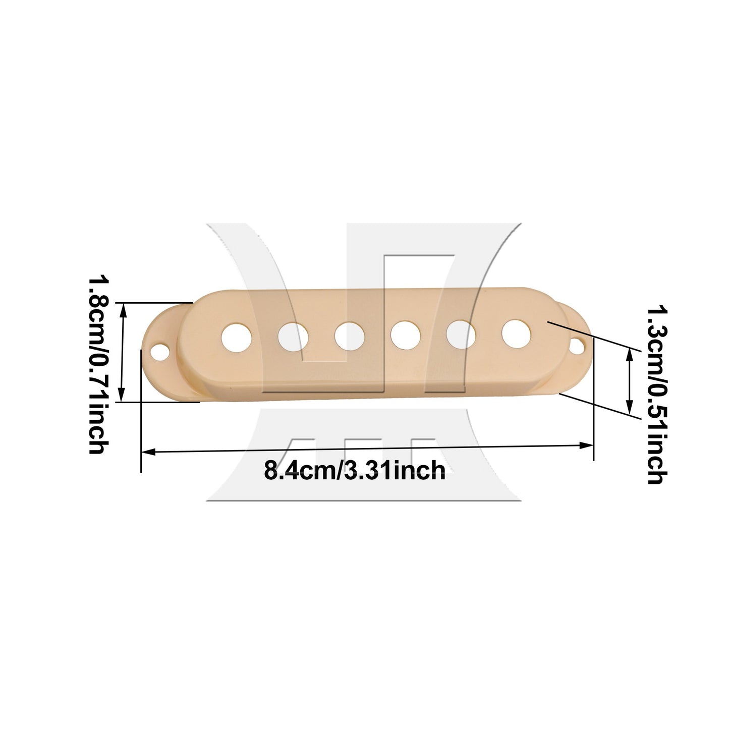 Cream Guitar Parts Set Switch tip Single coil Pickup Cover 1 volume 2 Tone Knobs