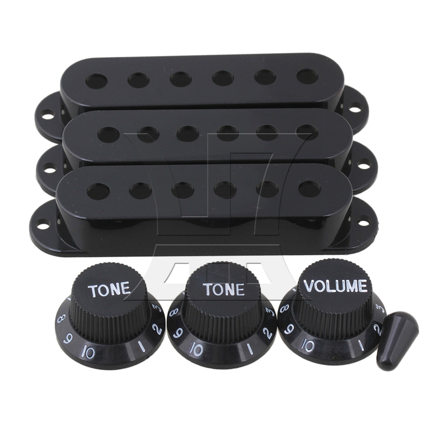 Cream Guitar Parts Set Switch tip Single coil Pickup Cover 1 volume 2 Tone Knobs