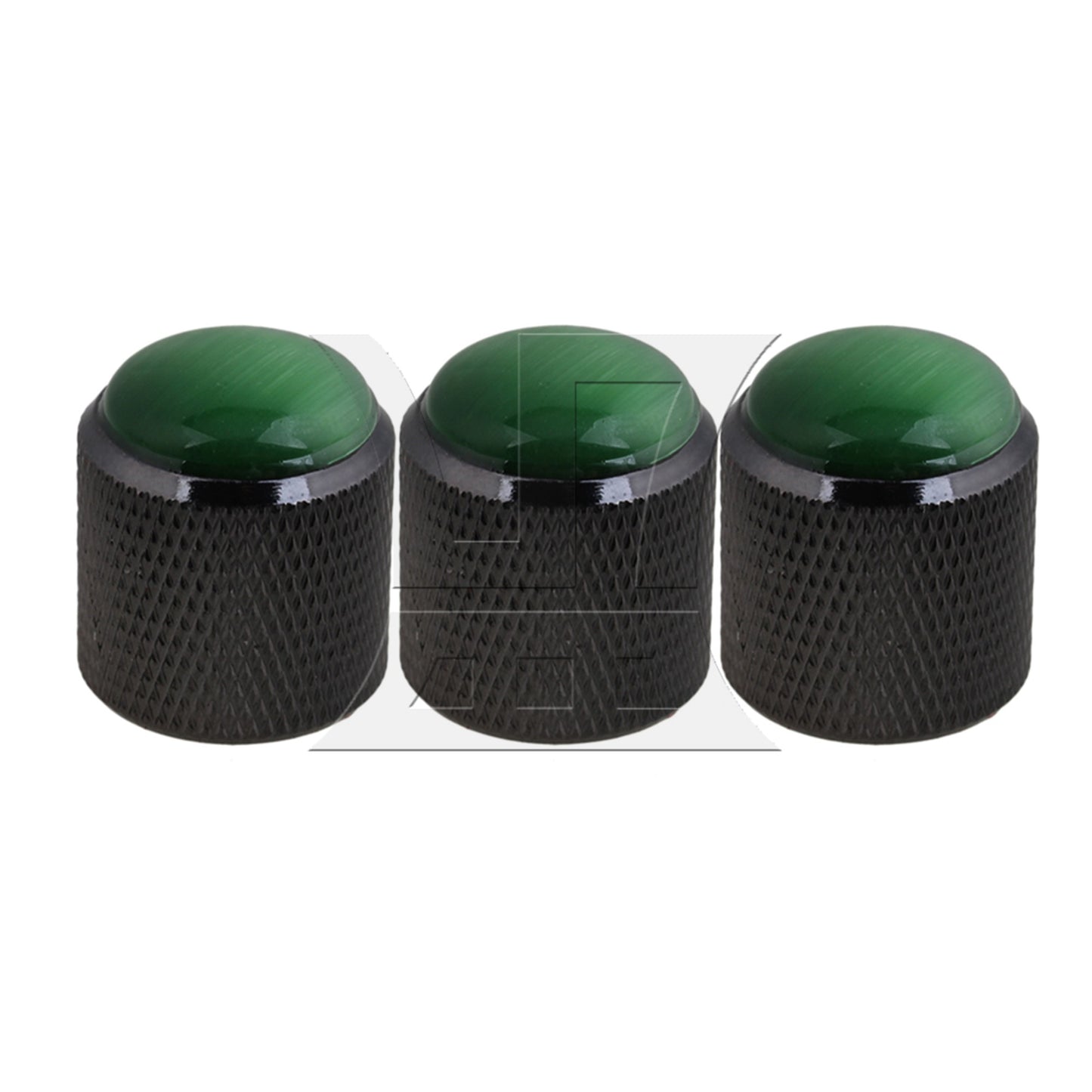 Electric Guitar Bass Volume Tone Control Knob 0.89inch H x 0.75inch Dia Green