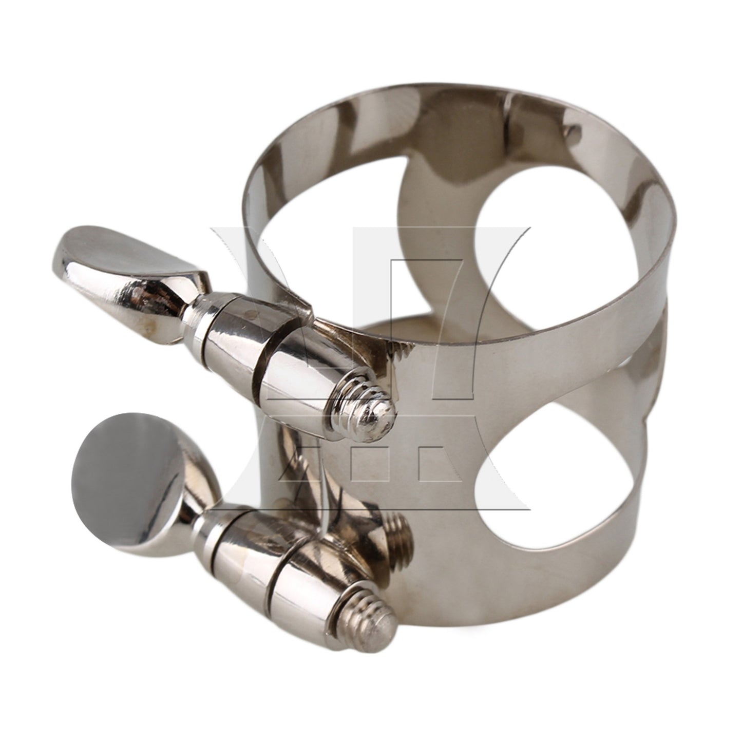 Nickel Plated Clarinet Double Screws Adjust Mouthpiece Ligature