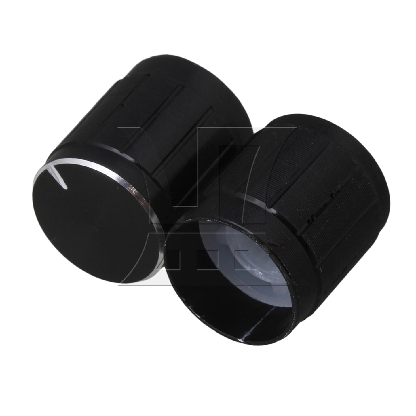 Black Volume Control Rotary Potentiometer Knobs Pack of 10