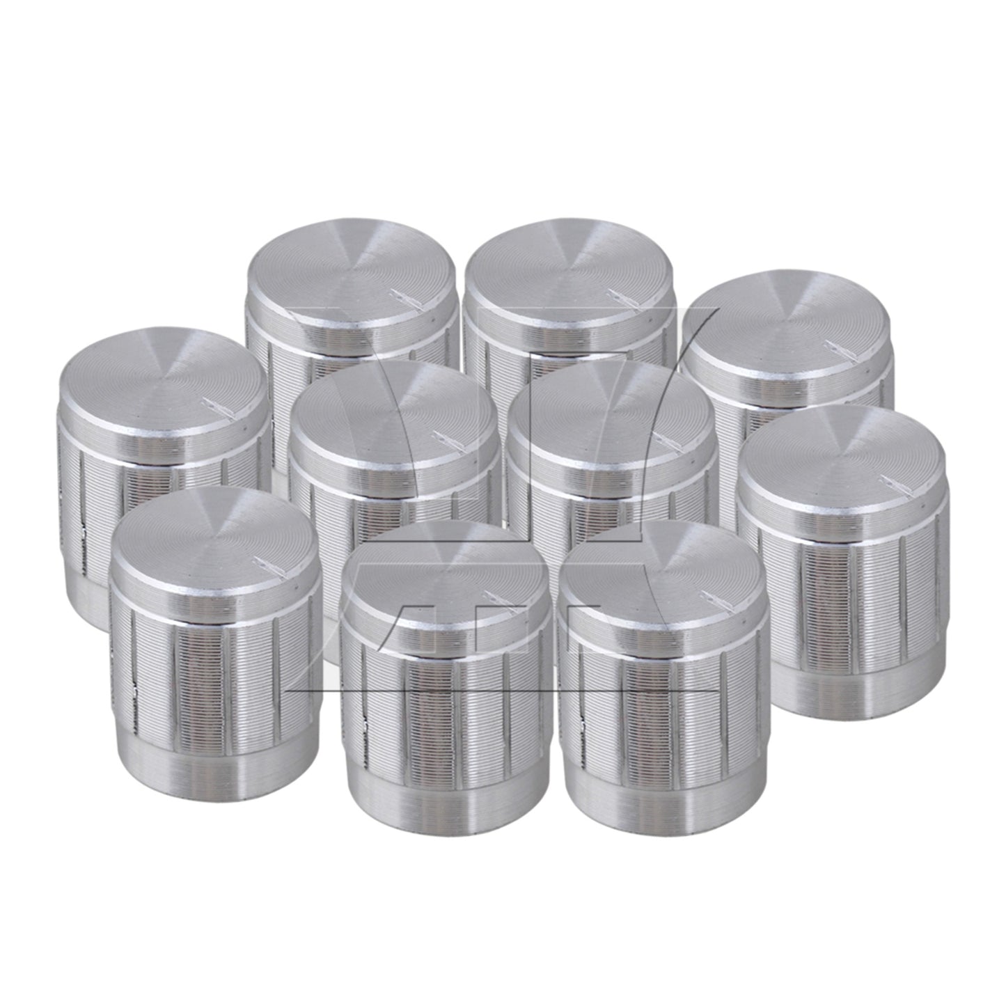 Black Volume Control Rotary Potentiometer Knobs Pack of 10