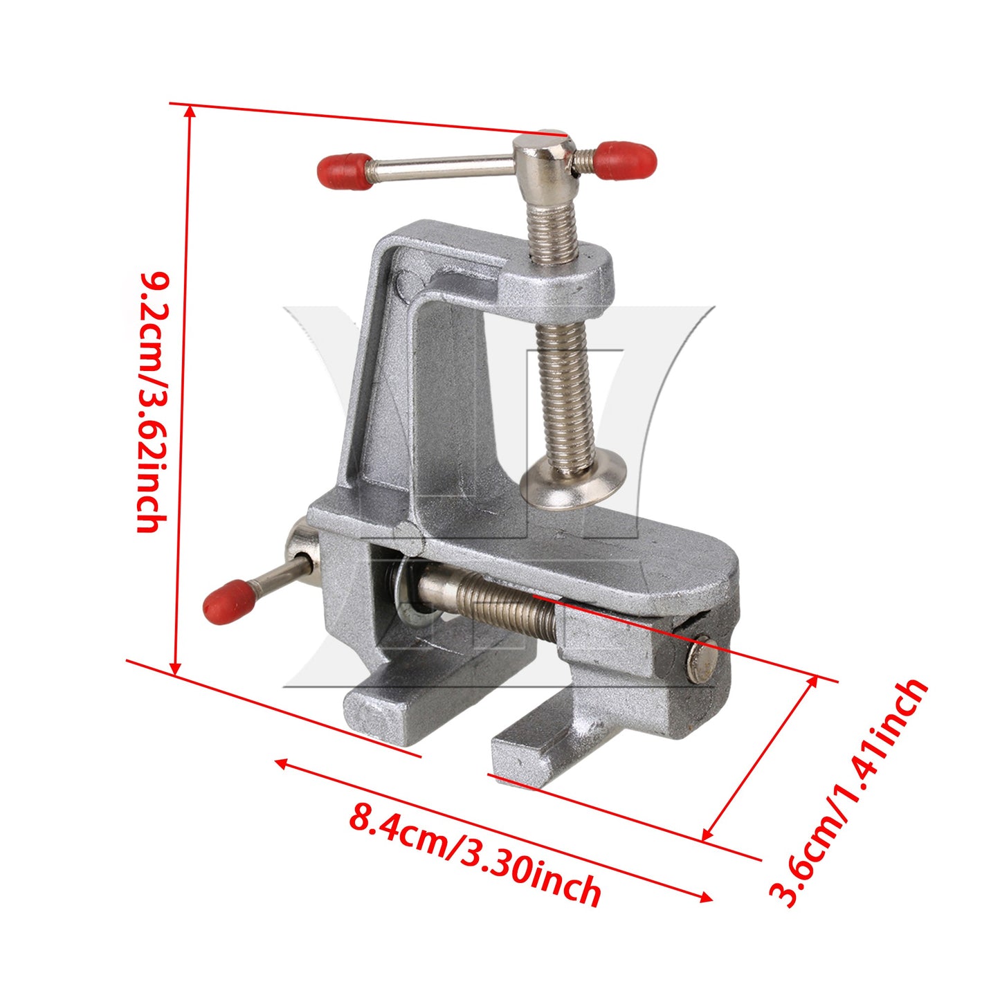 Mini Cast Bench Table Swivel Lock Clamp Vice Craft Hobby Vise Silver