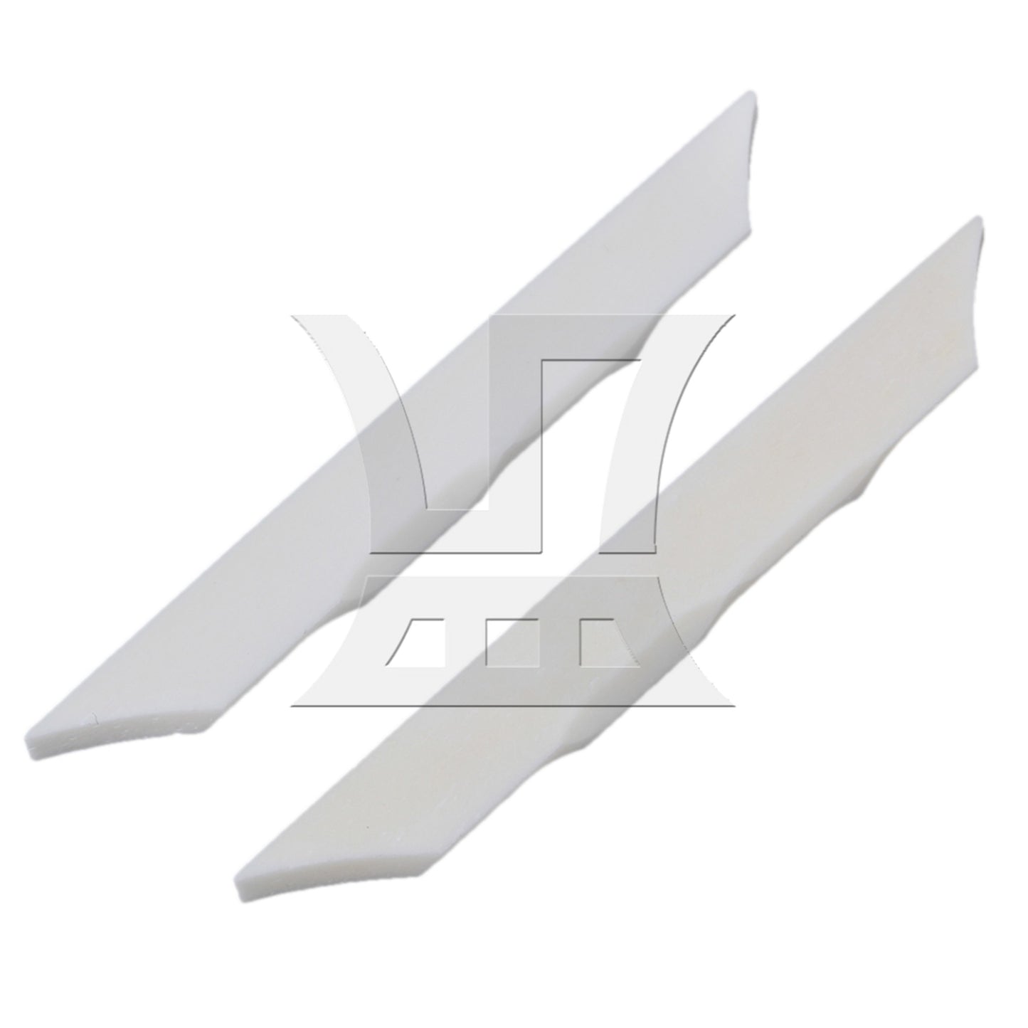 2pcs Real Natural Cattle Bone Ukulele Guitar Bridge Lower Saddle For 4 String