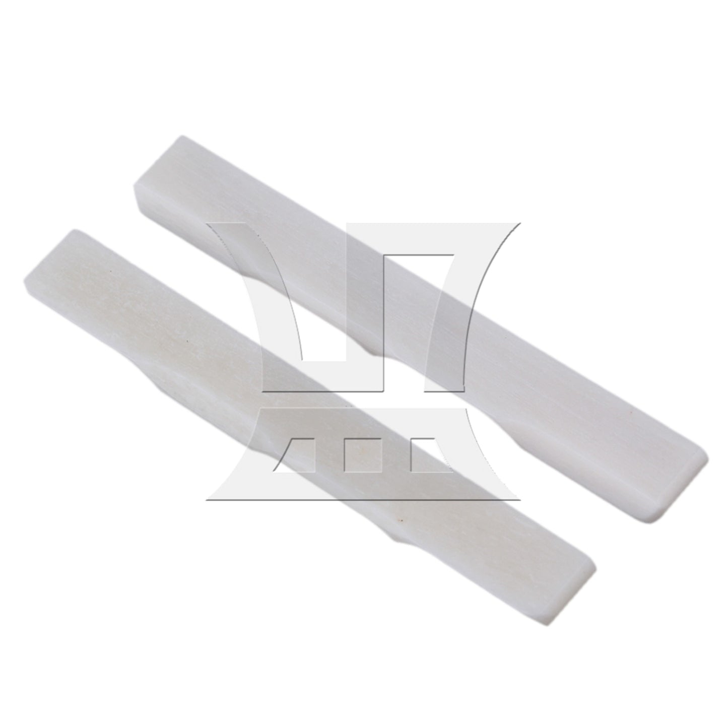 2pcs Real Natural Cattle Bone Ukulele Guitar Bridge Lower Saddle For 4 String
