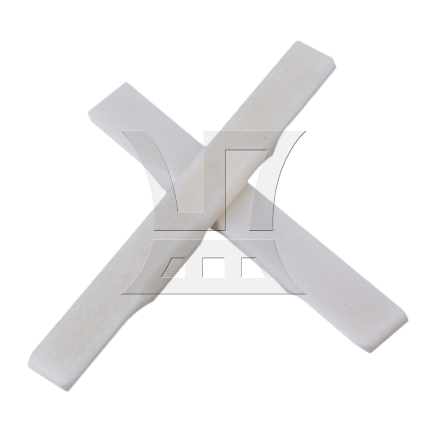 2pcs Real Natural Cattle Bone Ukulele Guitar Bridge Lower Saddle For 4 String