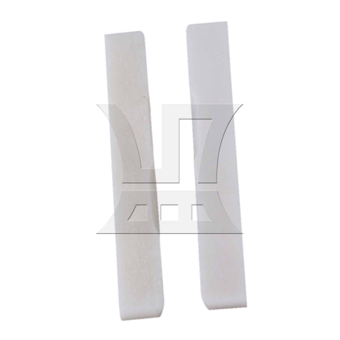2pcs Real Natural Cattle Bone Ukulele Guitar Bridge Lower Saddle For 4 String