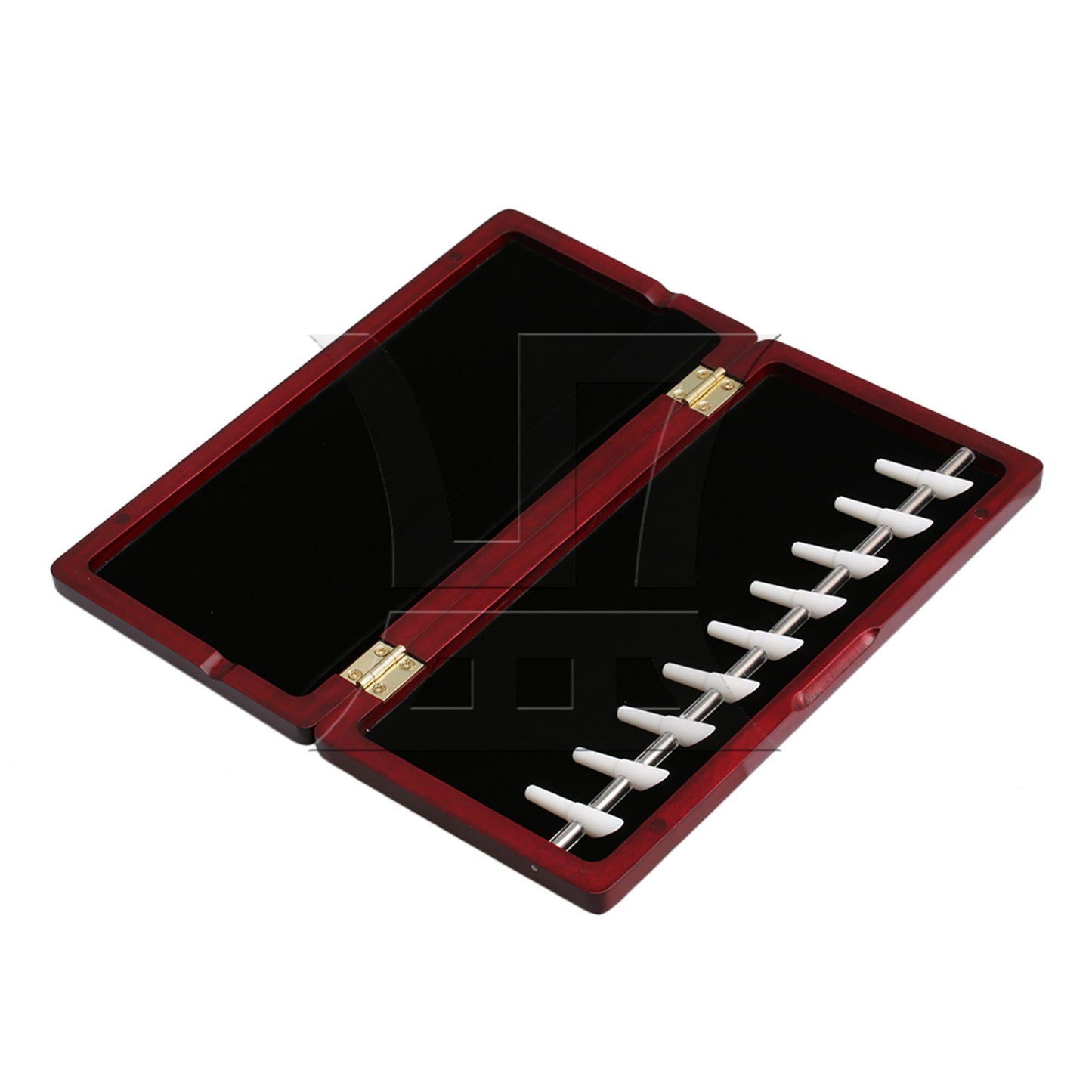 Mahogany Bassoon Reed Box for 9 Reeds Hold Close Tightly with Magnetic Closure