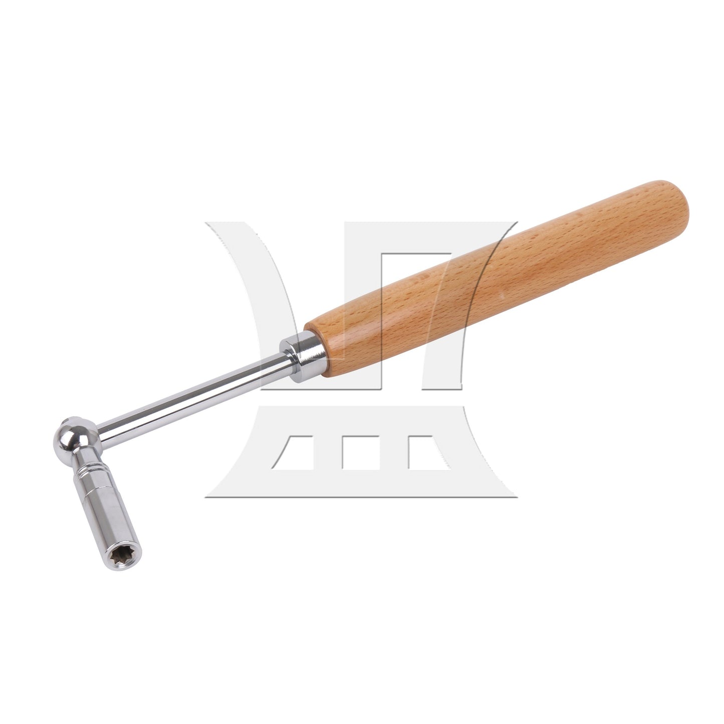 Professional Jujube Wood Wrench L-shape Piano Metal Tuner Spanner Hammer