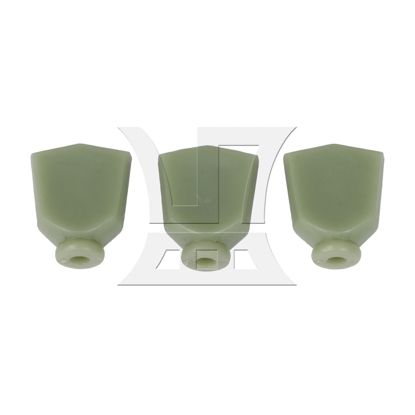 6pcs Imitation Jade Light Green Plastic Guitar Machine Head Tuner Tulip Buttons
