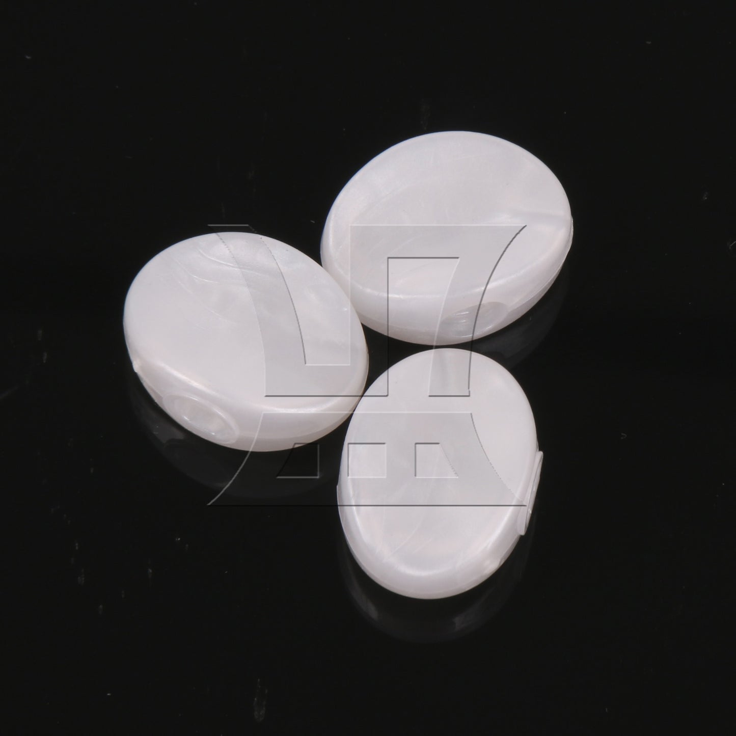 Oval Shape White Guitar Plastic String Tuning Pegs Tuners Machine Heads Set of 6