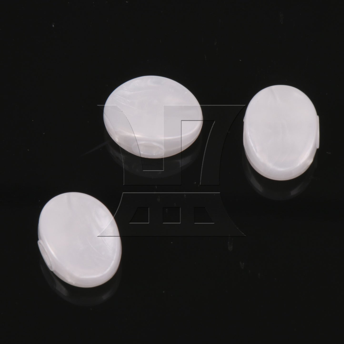 Oval Shape White Guitar Plastic String Tuning Pegs Tuners Machine Heads Set of 6