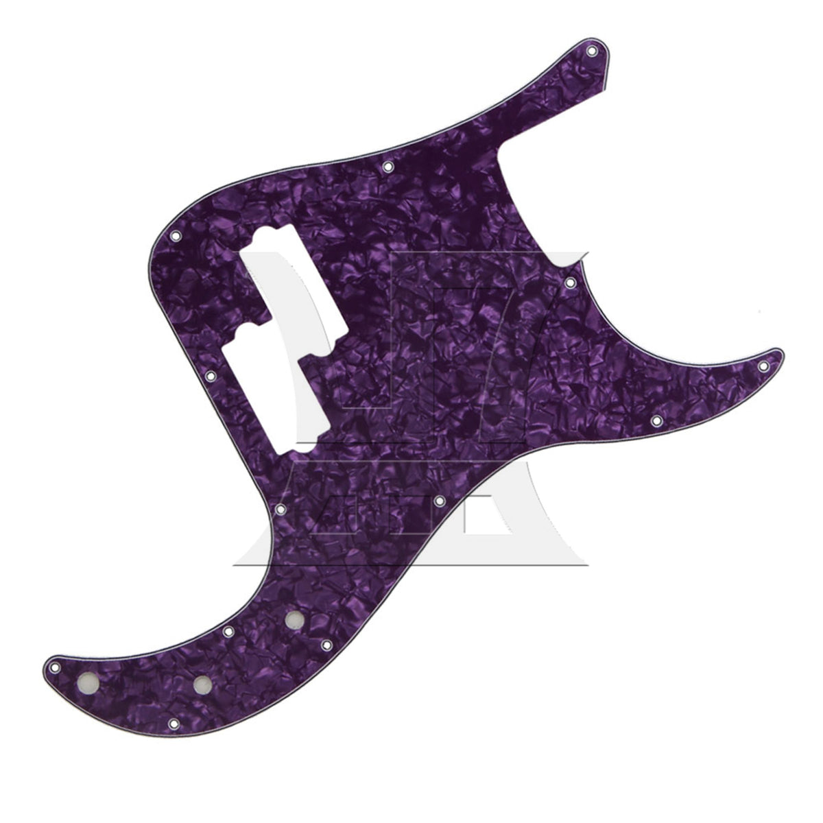 Purple Pearl PVC 3 Ply P Bass Pickguard PB Scratch Plate 13 Holes