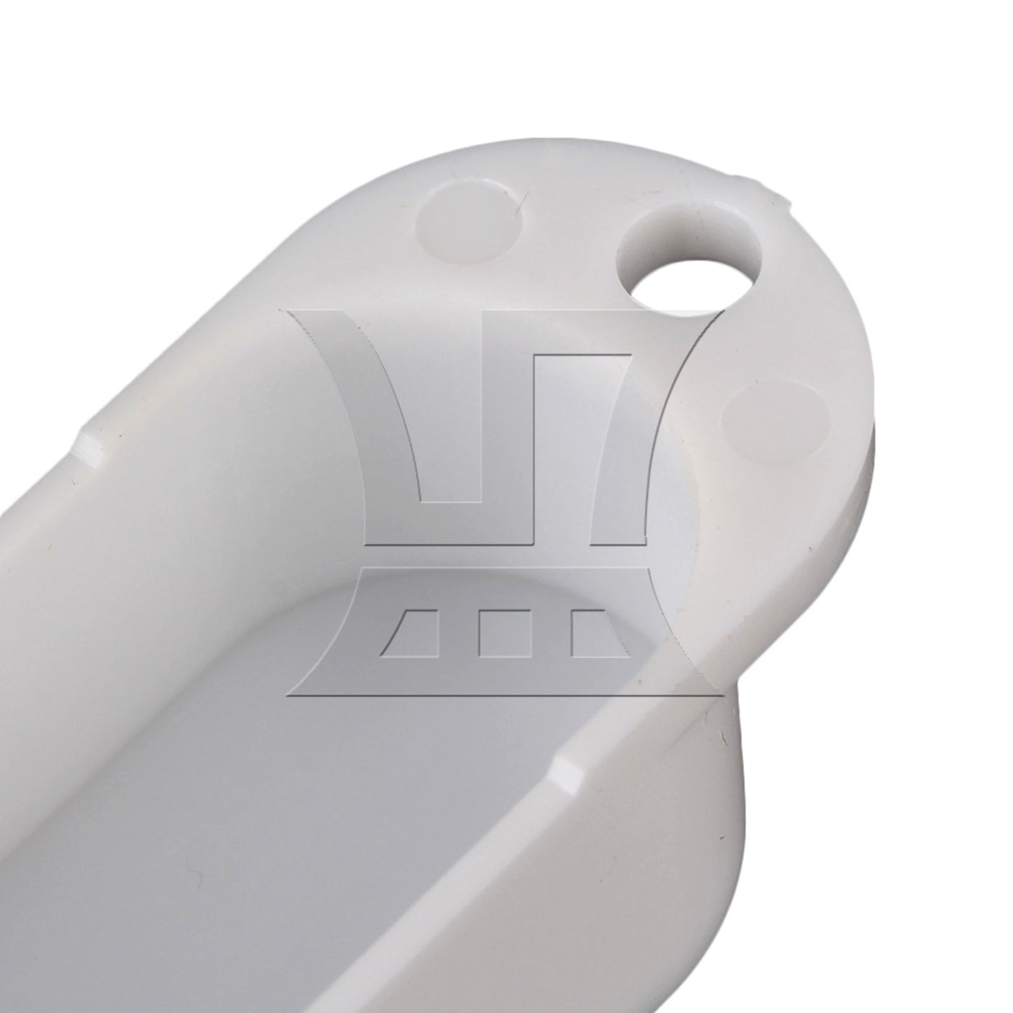 3pcs Guitar Parts White Plastic Smooth Closed Shell Single Coil Pickup Covers
